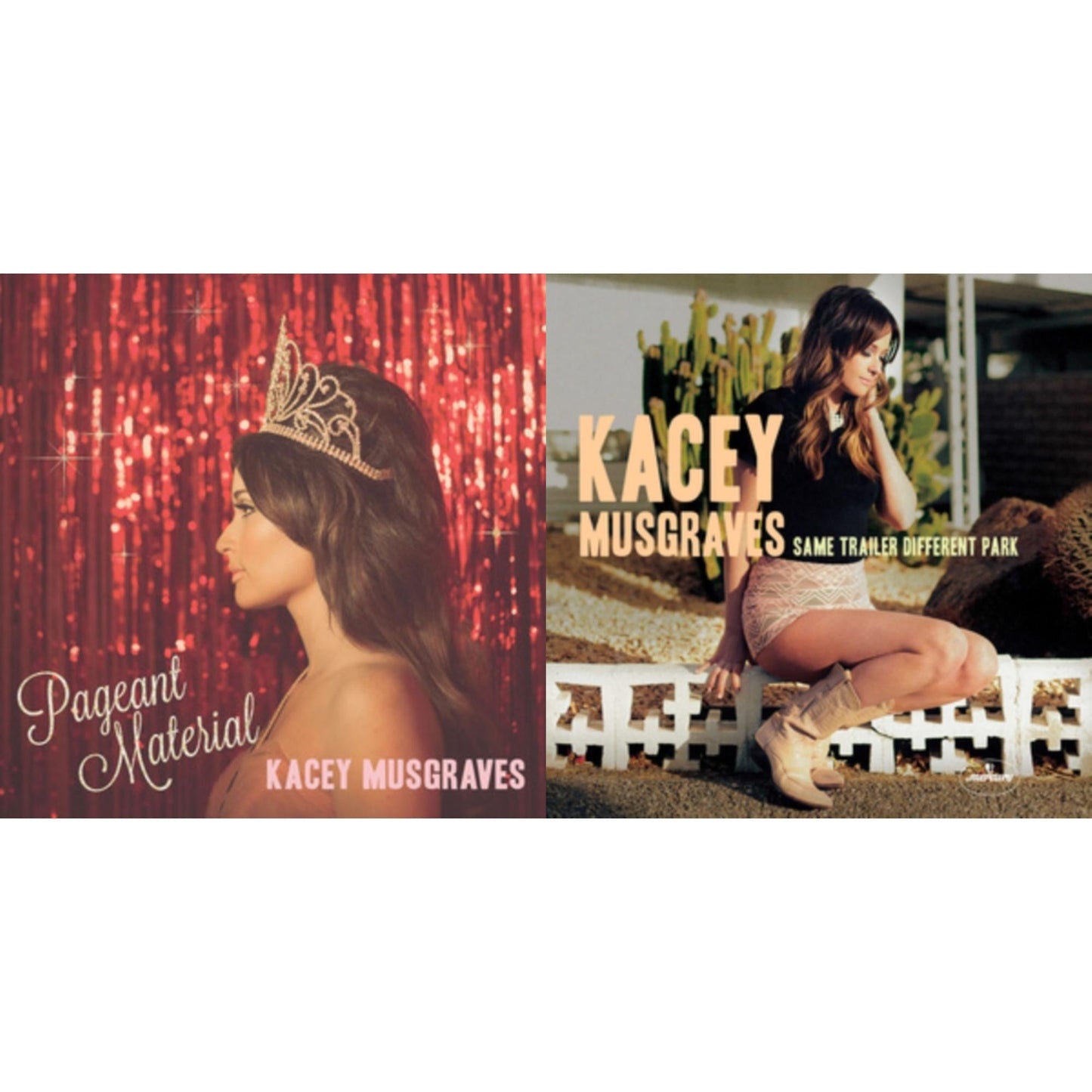 Pageant Material (10 Year Anniversary) (Clear Gold Glitter LP Vinyl) & Same Trailer Different Park