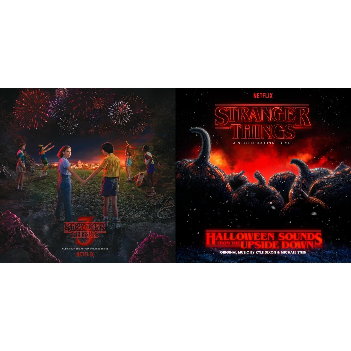 Stranger Things: Soundtrack From The Netflix Original Series, Season 3 (2LP/7Inch) & Stranger Things: Halloween Sounds From The Upside Down (Pumpkin Orange LP Vinyl)
