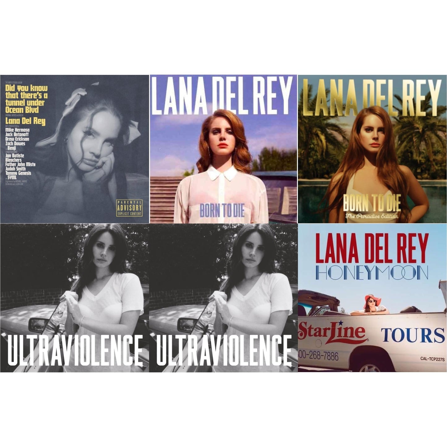 Did You Know That There’S A Tunnel Under Ocean Blvd (X) & Born To Die & Born To Die (Paradise Edition) & Ultraviolence & Ultraviolence & Honeymoon