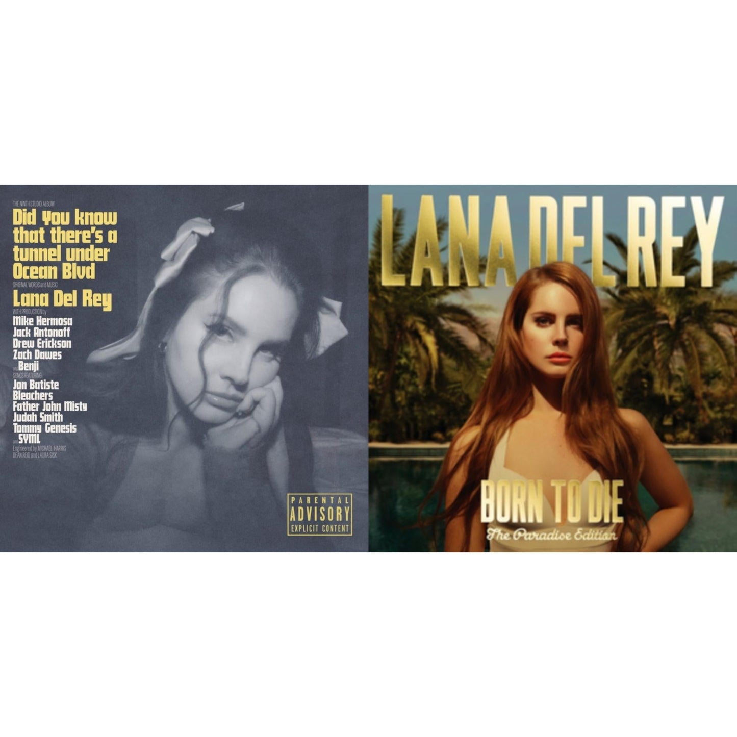 Did You Know That There’S A Tunnel Under Ocean Blvd (X) & Born To Die (Paradise Edition)