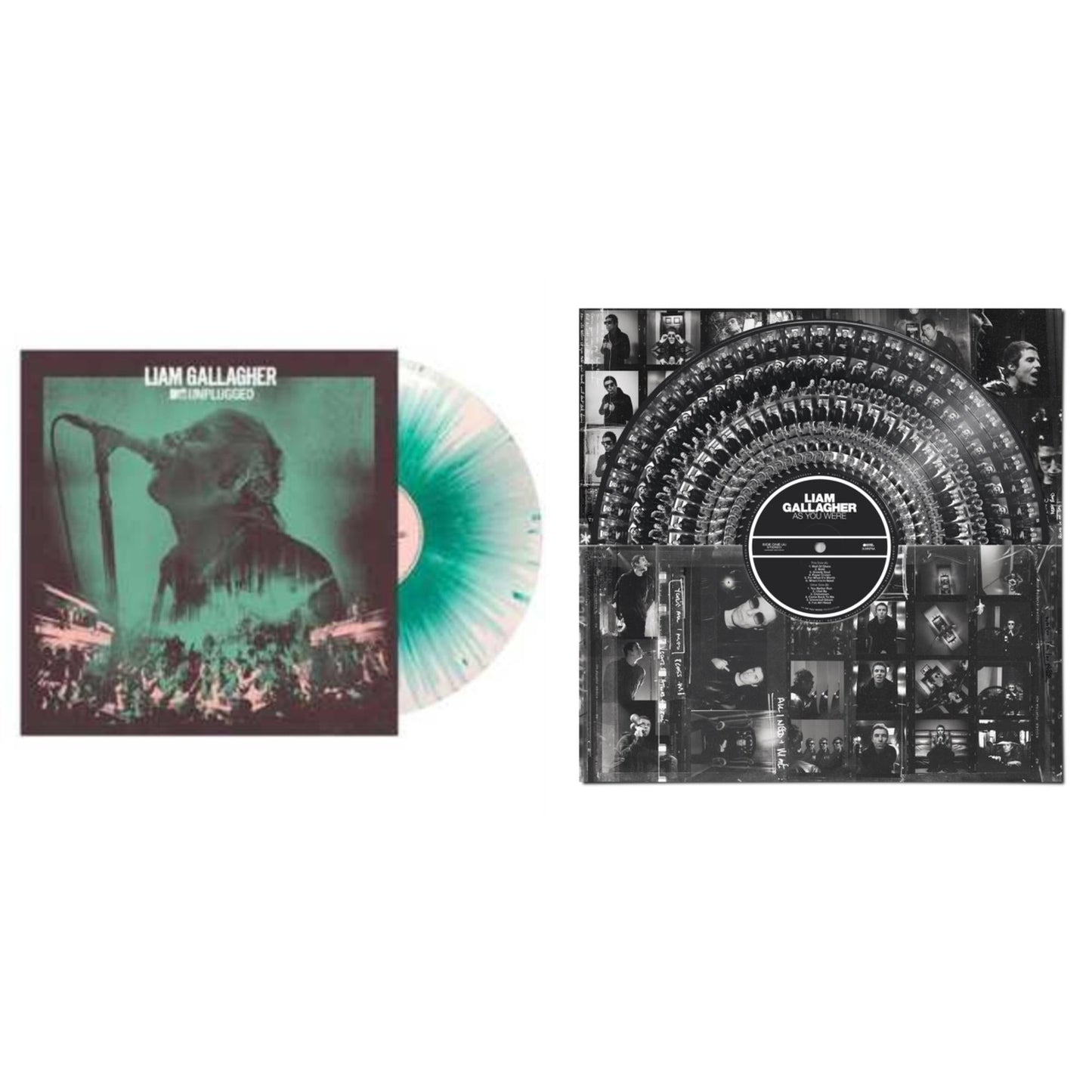Mtv Unplugged (Live At Hull City Hall) (I) (Light Pink With Aqua Green Splatter LP Vinyl) & As You Were (Zoetrope LP Vinyl)