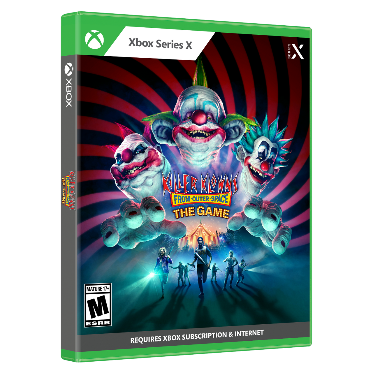 This is brand new.Killer Klowns from Outer Space: The Game is an asymmetrical multiplayer horror based on the iconic ‘80s film.