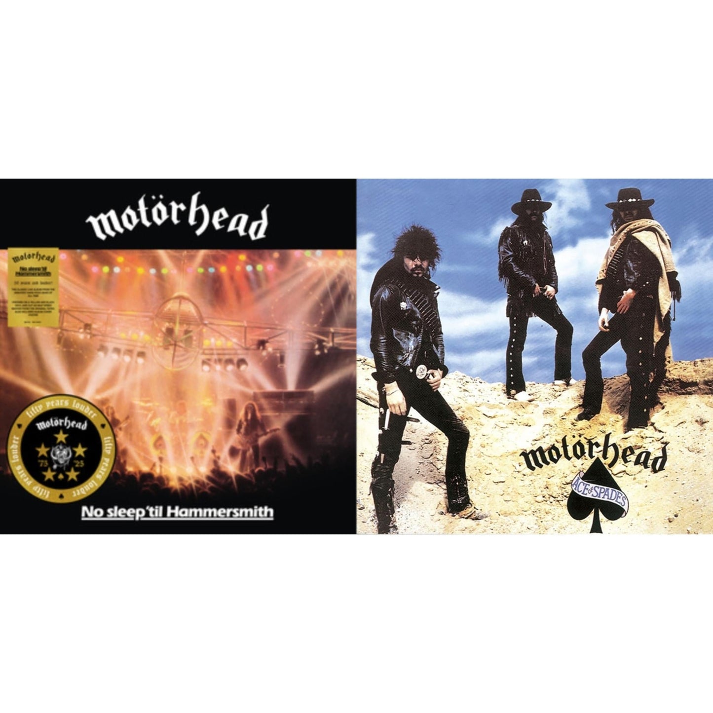 No Sleep Til Hammersmith (50Th Anniversary) (Yellow/Black LP Vinyl/Half-Speed) & Ace Of Spades