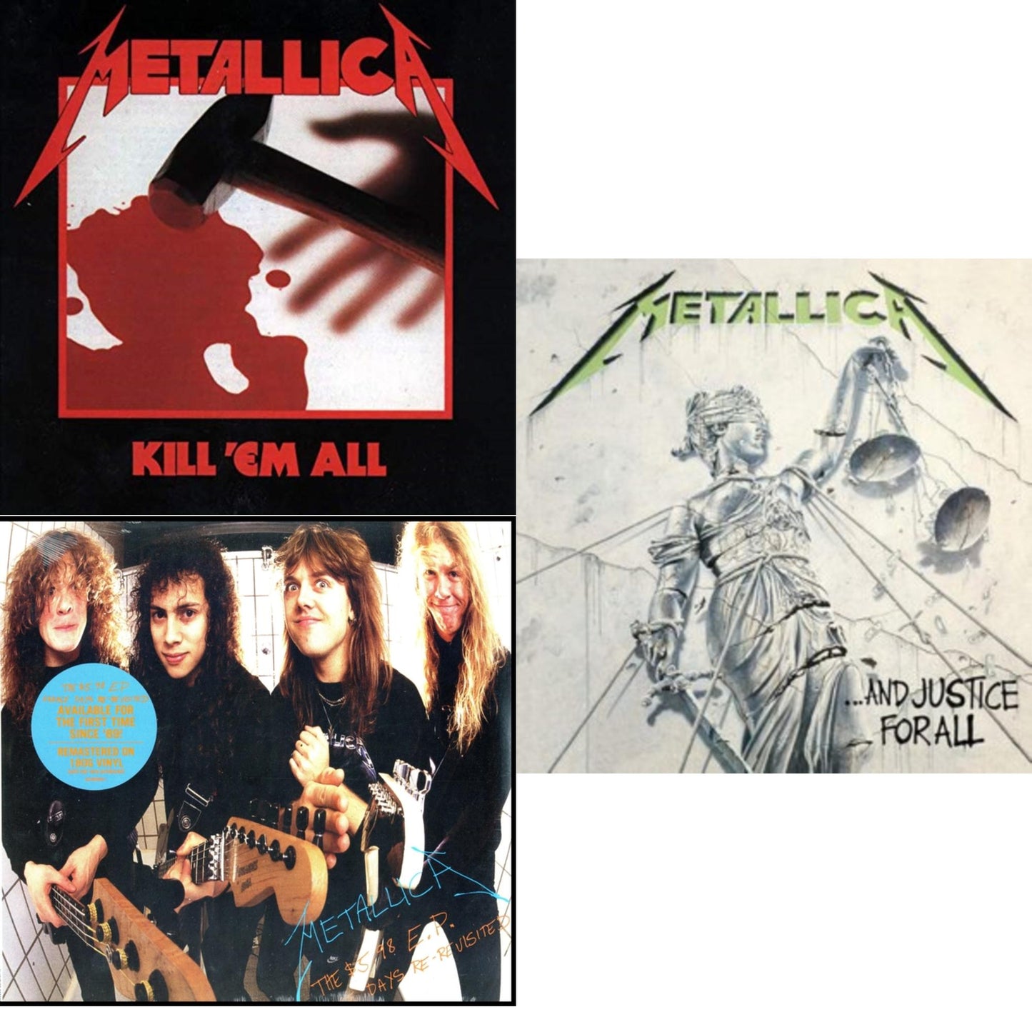 Kill Em All (180G) & $5.98 Ep: Garage Days Re-Revisited (Remastered) & And Justice For All (Remastered)