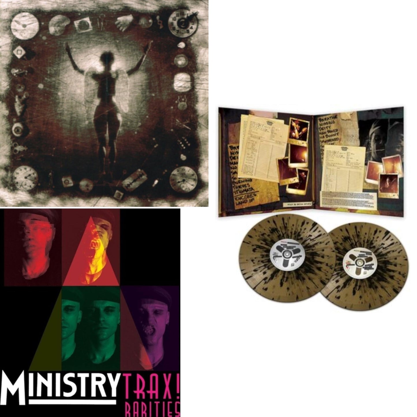 Ke*A*H** (Psalm 69) (180G) & Live Necronomicon (Black & Gold Splatter Vinyl/2LP) & Trax Rarities (Black/White/Magenta Splatter LP Vinyl)