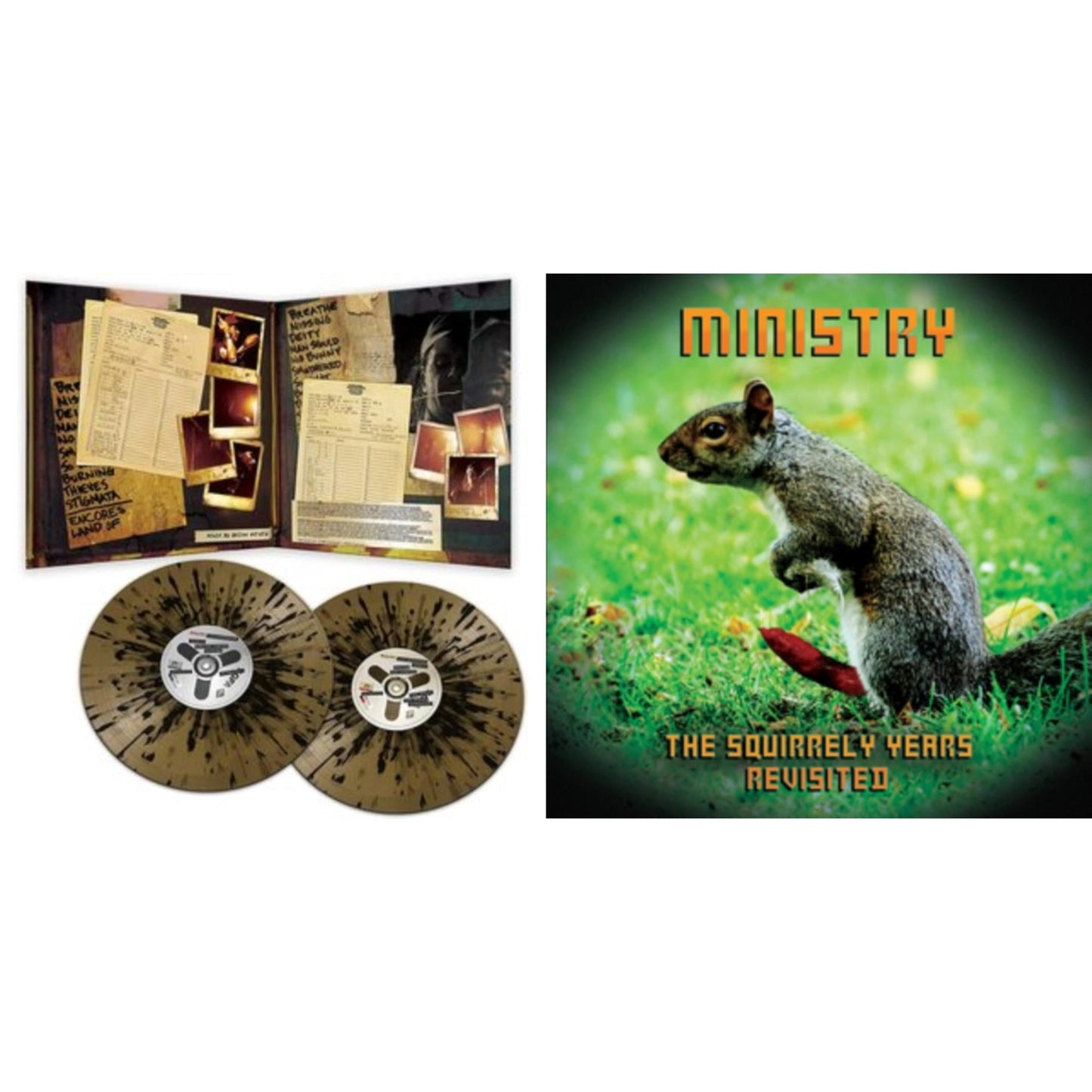 Live Necronomicon (Black & Gold Splatter Vinyl/2LP) & Squirrely Years Revisited (Blue LP Vinyl)