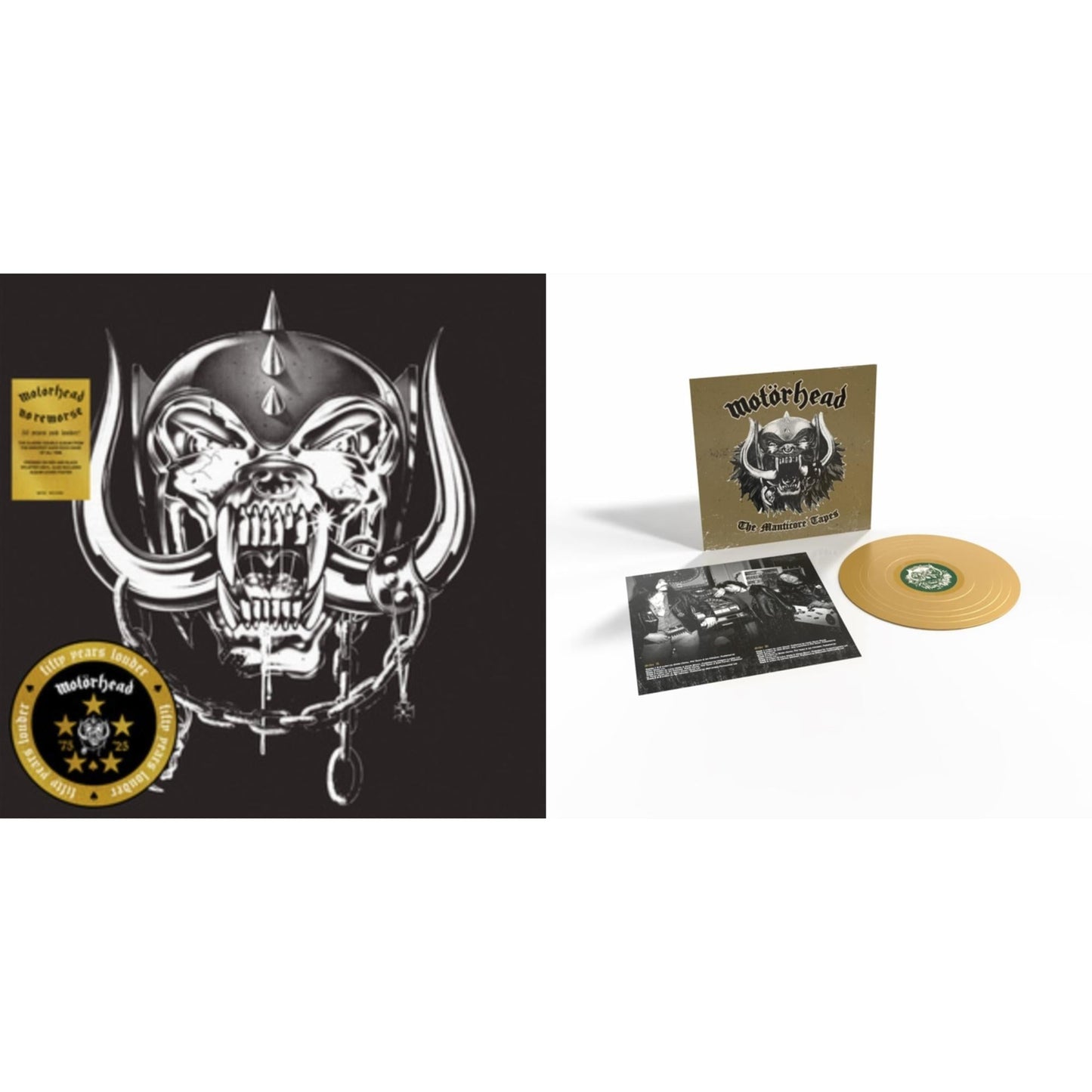 No Remorse (50Th Anniversary) (Red/Black Splatter Vinyl/2LP) & Manticore Tapes (Gold LP Vinyl)