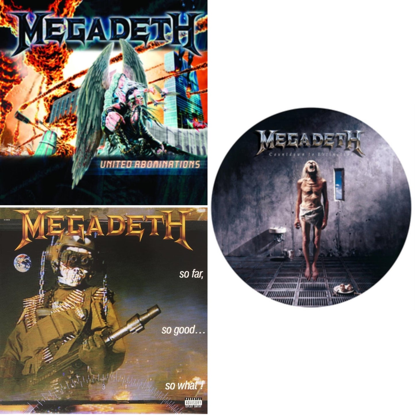 United Abominations & So Far So Good So What & Countdown To Extinction (Picture Disc)