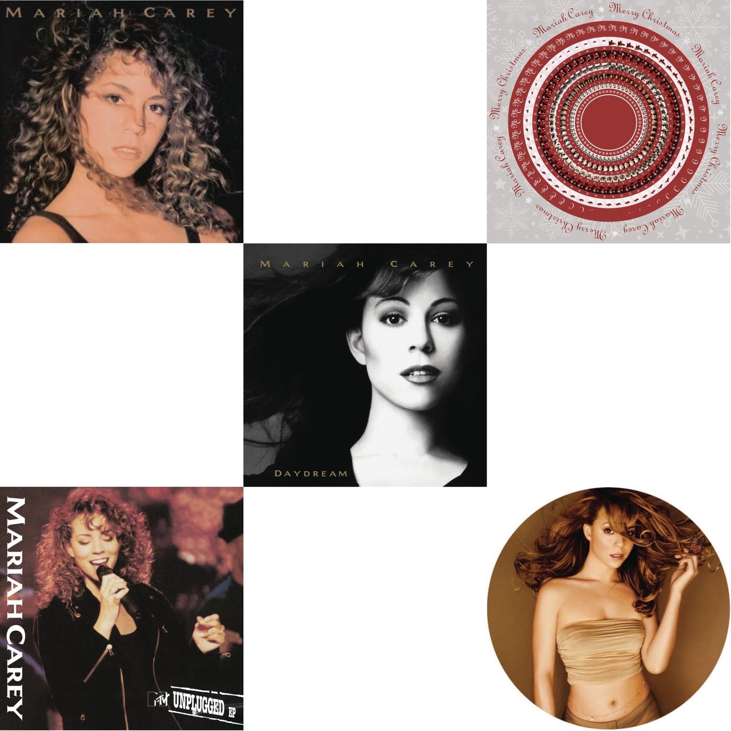 Mariah Carey & Mtv Unplugged & Daydream & Merry Christmas (Zoetrope LP Vinyl) & Butterfly (Picture Disc)