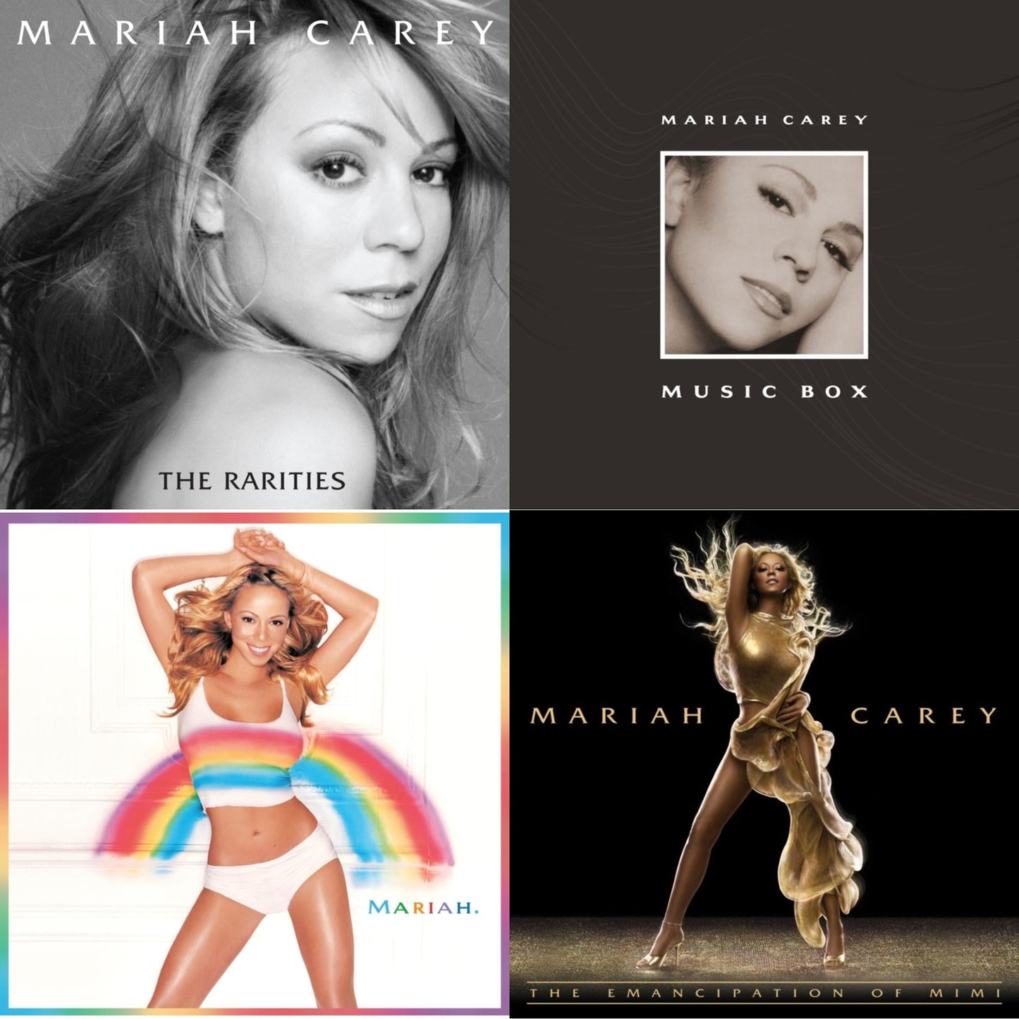 Rarities (4LP) & Music Box: 30Th Anniversary Expanded Edition (4LP) & Rainbow (25Th Anniversary/Rainbow Colored Picture Disc/2LP) & Emancipation Of Mimi (2LP)