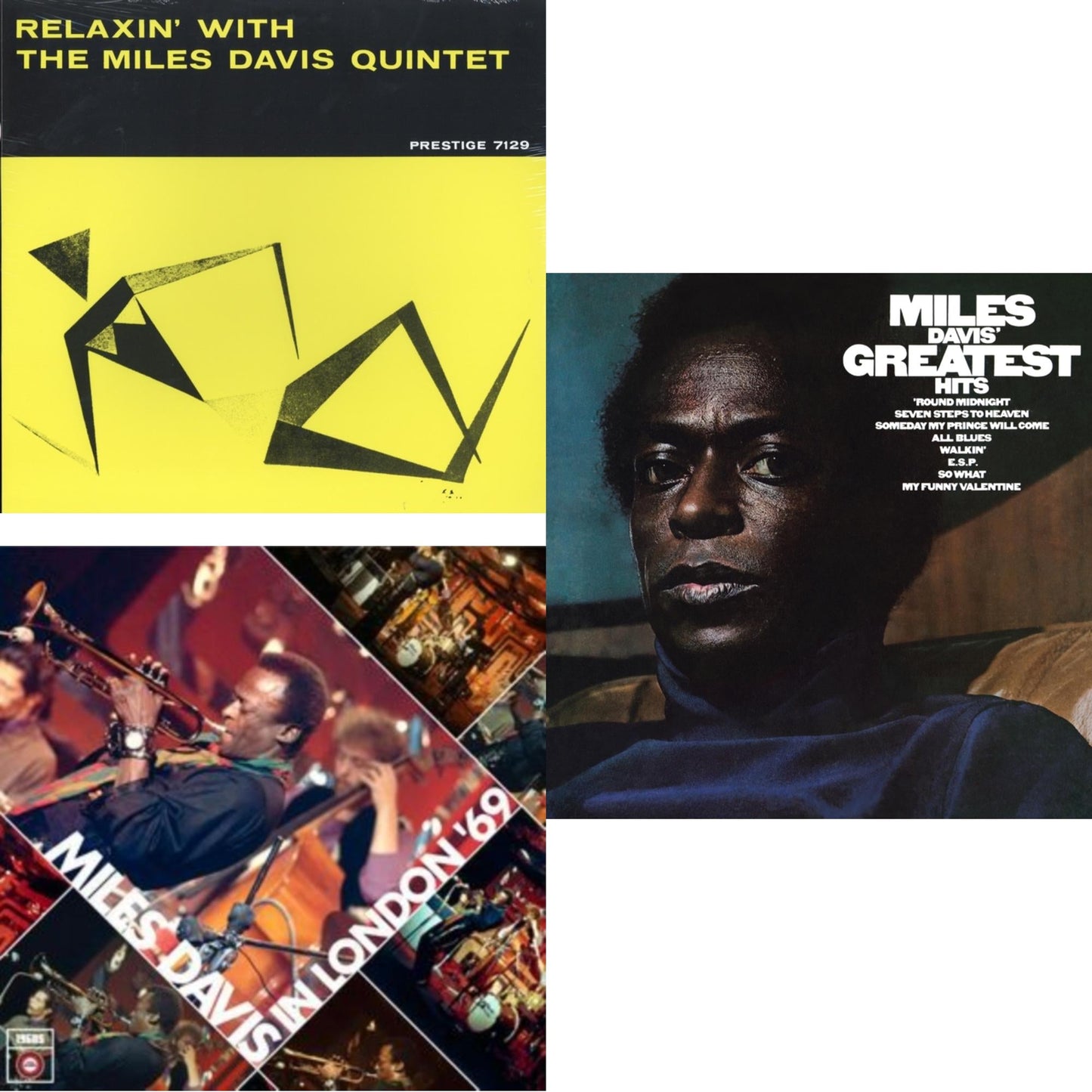 Relaxin With The Miles Davis Quintet & Live At Ronnie Scott's 1969 & Greatest Hits (1969) (150G/Dl Code)