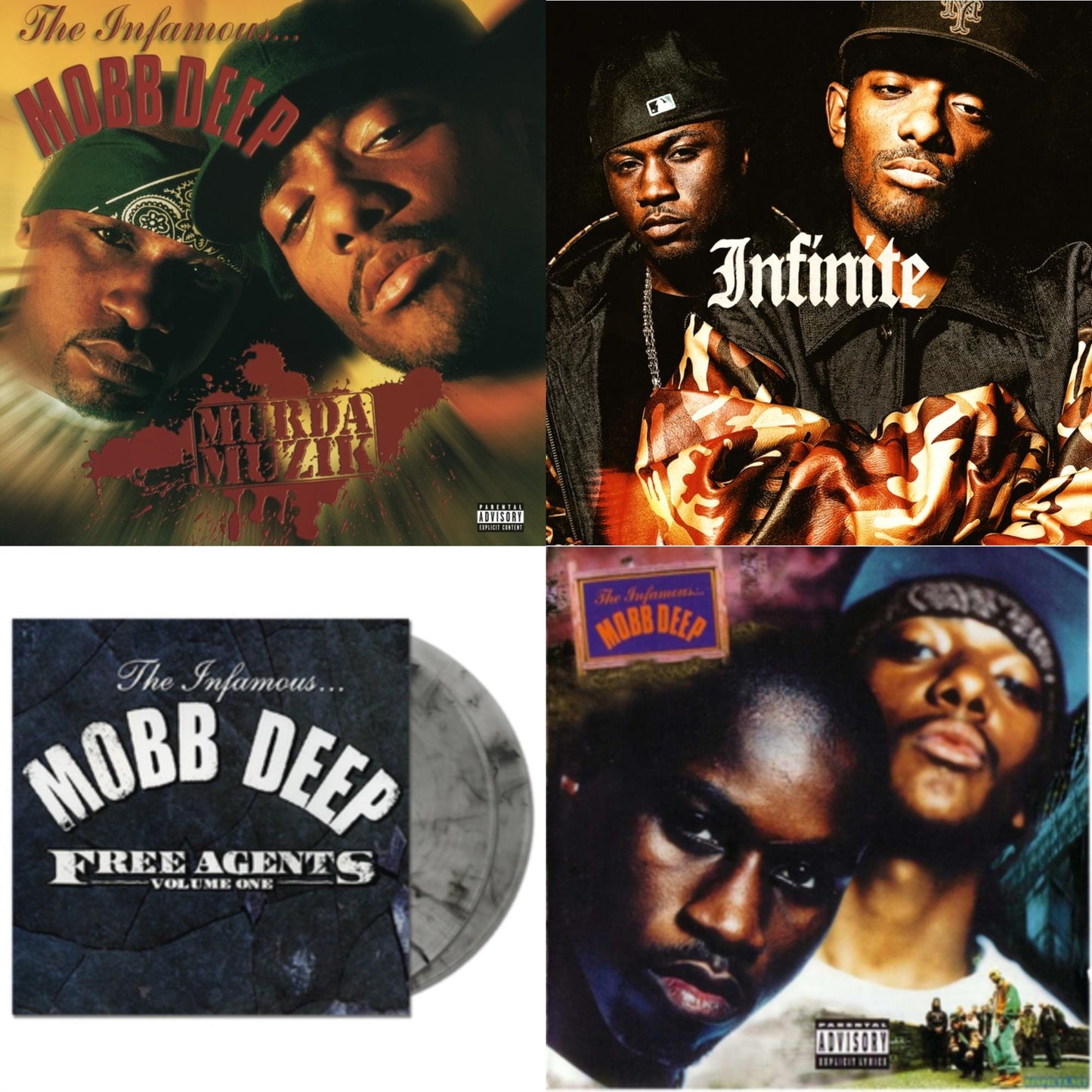 Murda Muzik (2 LP/140G Vinyl/Dl Code) & Infinite (2LP/Orange Sunset Vinyl) & Free Agents (Smokey Clear LP Vinyl) & Infamous (180G/2LP)
