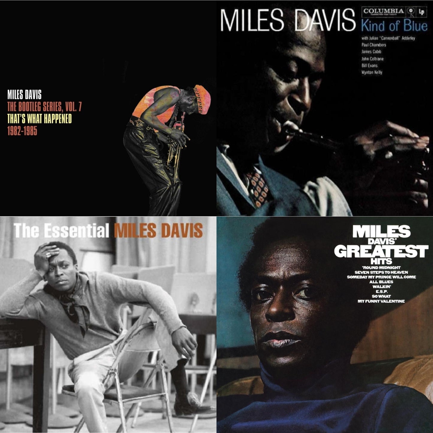 Bootleg Series Vol. 7: That’S What Happened 1982-1985 (2LP/White Vinyl) & Kind Of Blue & Essential Miles Davis (2LP) & Greatest Hits (1969) (150G/Dl Code)