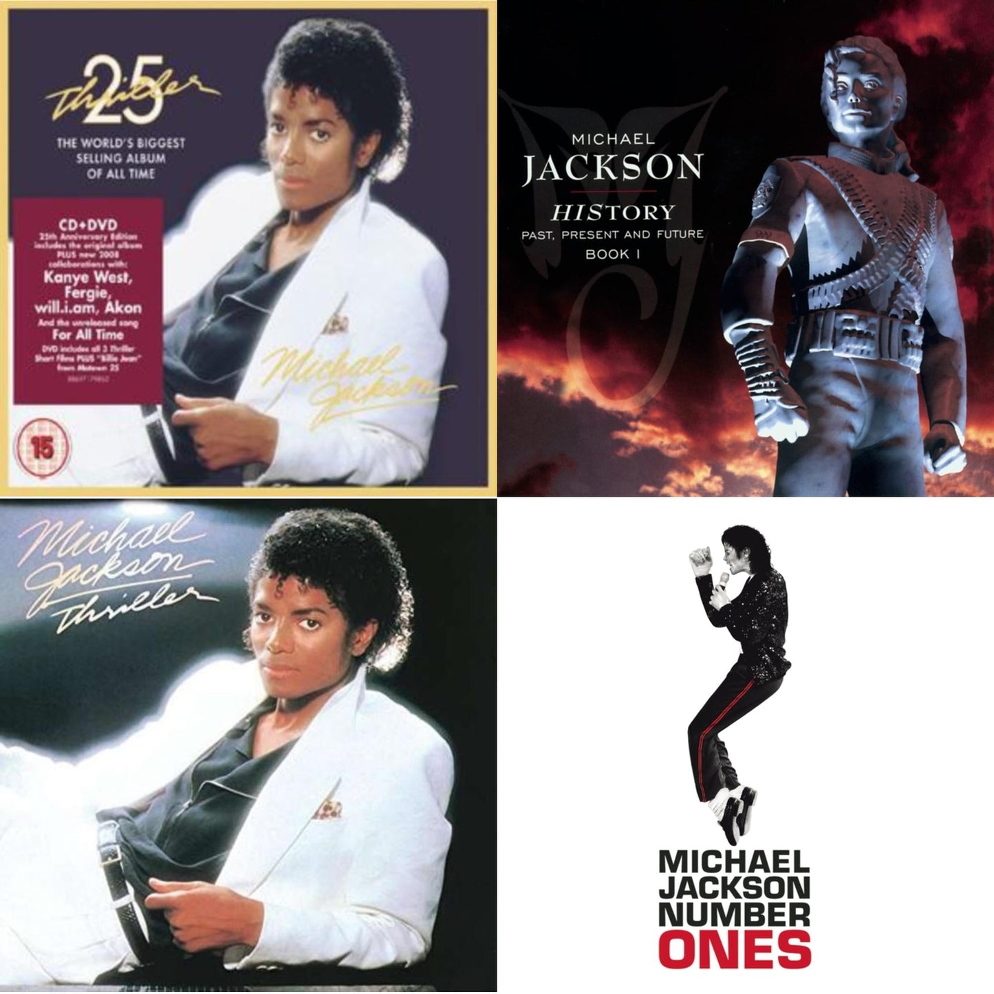History: Past Present & Future Book 1 & Number Ones & Thriller (25Th Anniversary Legacy Edition) & Thriller