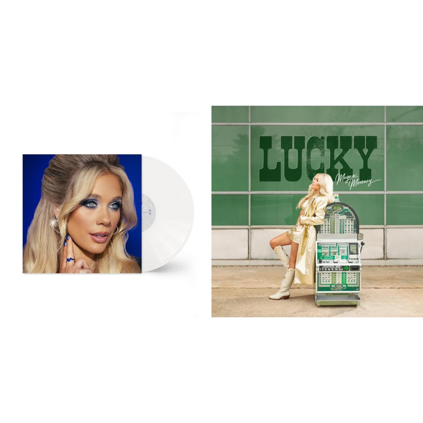 Megan Moroney - Lucky (X) (2LP/Translucent Green Vinyl/140G) & Am I Okay? (Opaque White LP Vinyl)