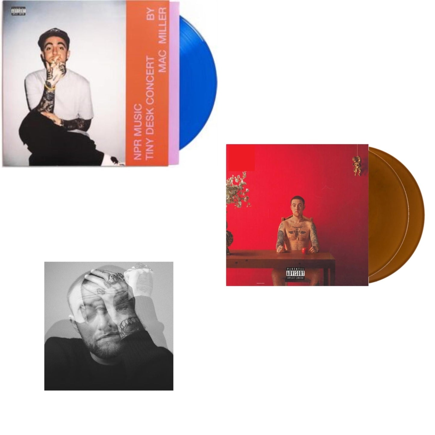 Npr Music Tiny Desk Concert (Translucent Blue LP Vinyl/B-Side Etching/Insert) & Circles (White Vinyl/2LP) & Watching Movies With The Sound Off (Brown Vinyl/2LP)