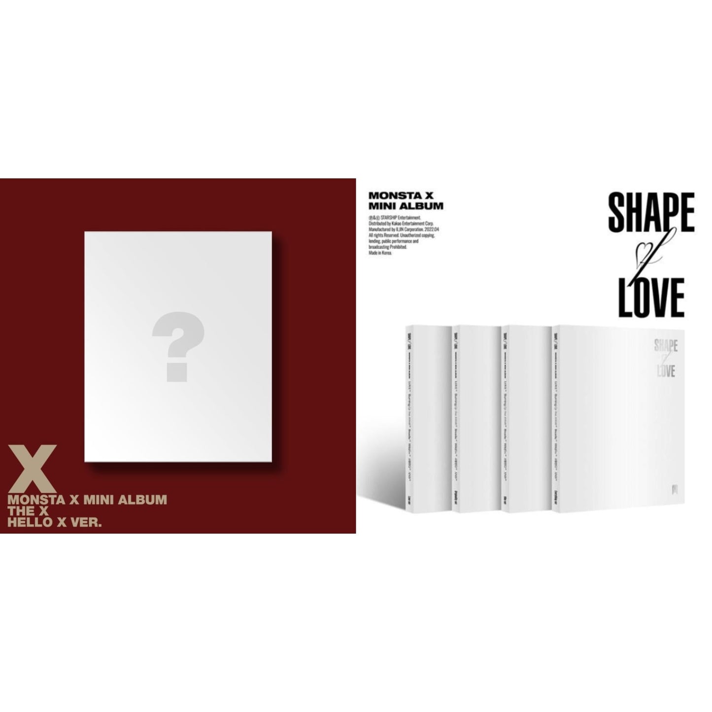 X (Hello X Ver.) & Shape Of Love