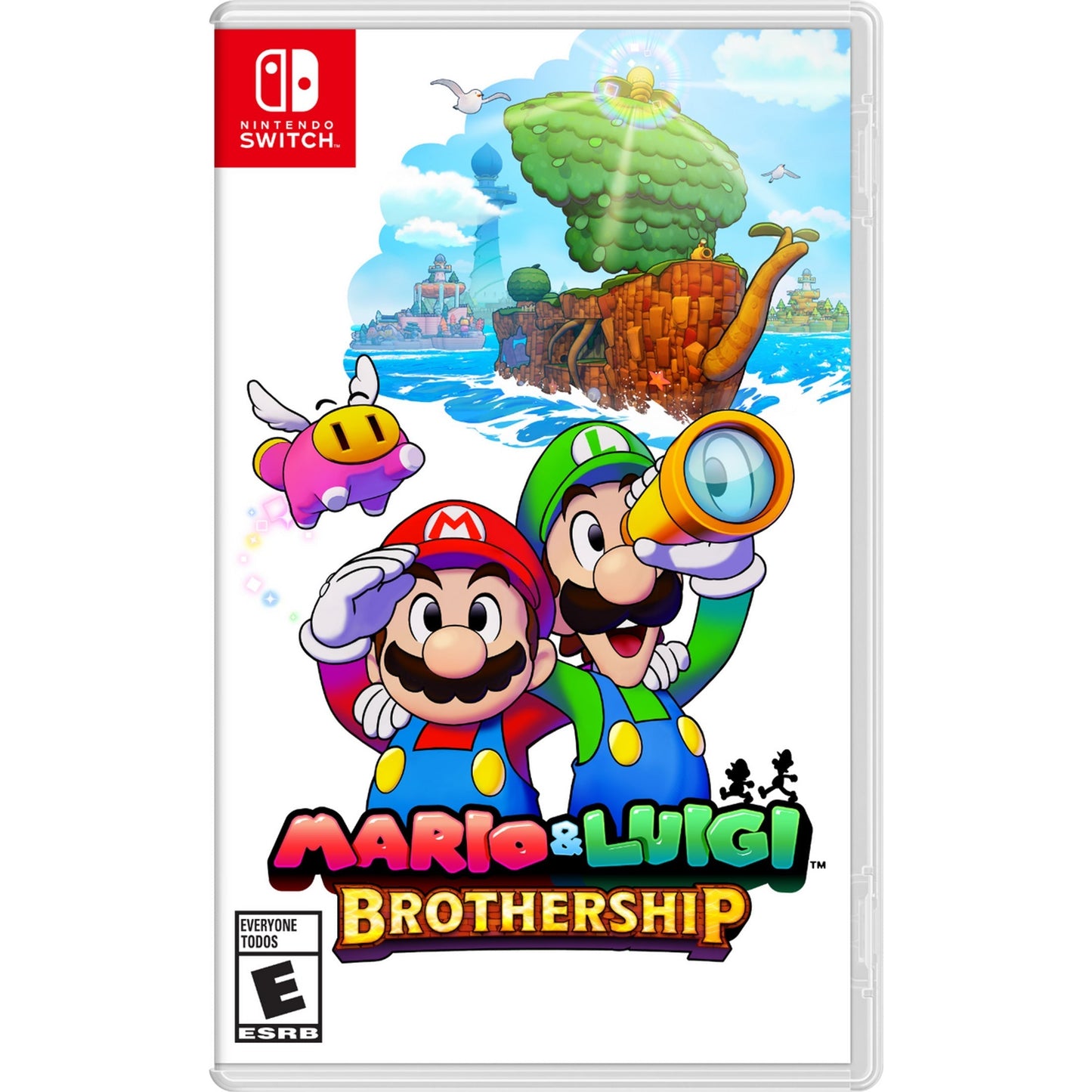 This is brand new.All hands on deck for an island-hopping adventure starring Mario and Luigi The brothers return for a brand-new adventure on the high seas! Set sail with Mario and Luigi on Shipshape Island (part ship, part island) and journey through the vast world of Concordia.