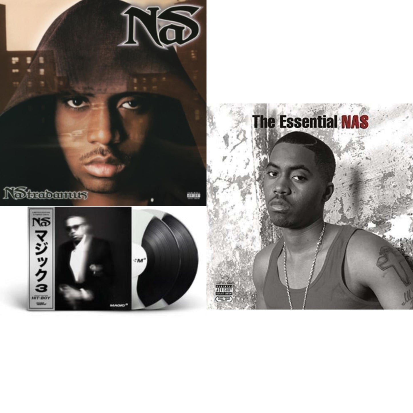 Nastradamus (Pa) (2 LP/140G Vinyl/Dl Code) & Magic 3 (2LP/Coloured Vinyl) & Essential Nas