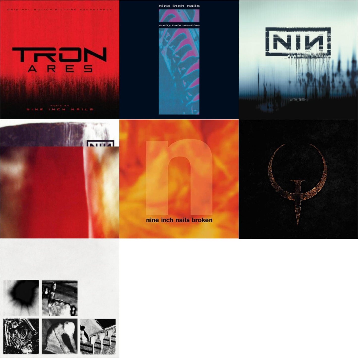 Tron: Ares (Ost) (180G/2LP) & Pretty Hate Machine & With Teeth (2LP) & Fragile (3LP/180G/2016 Remaster) & Broken (180G/LP/7Inch) & Quake (2LP) & Bad Witch (LP)