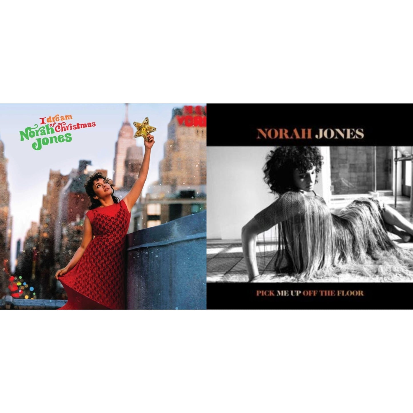 I Dream Of Christmas (Red/White Swirl LP Vinyl) & Pick Me Up Off The Floor (Half Black/Half White LP Vinyl)