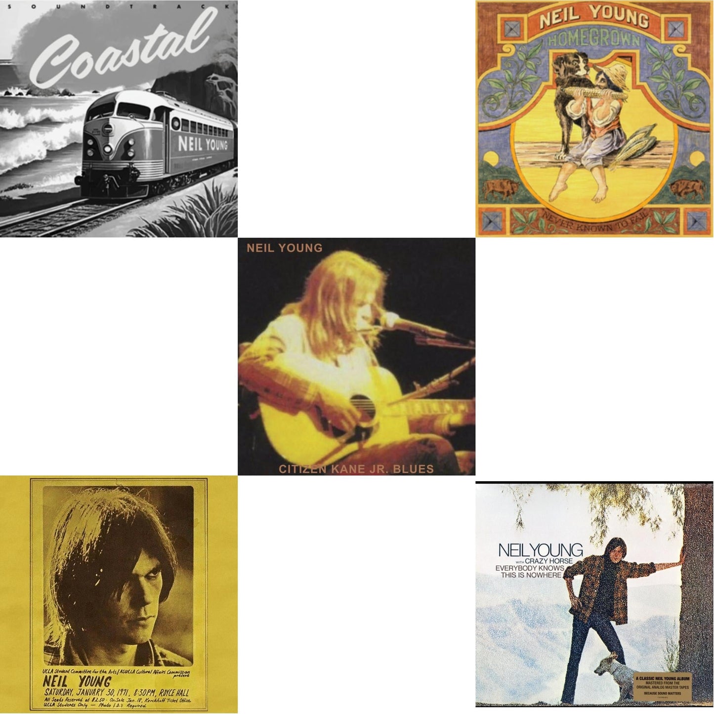 Coastal Ost & Royce Hall 1971 & Citizen Kane Jr. Blues 1974 (Live At The Bottom Line) & Homegrown & Everybody Knows This Is Nowhere