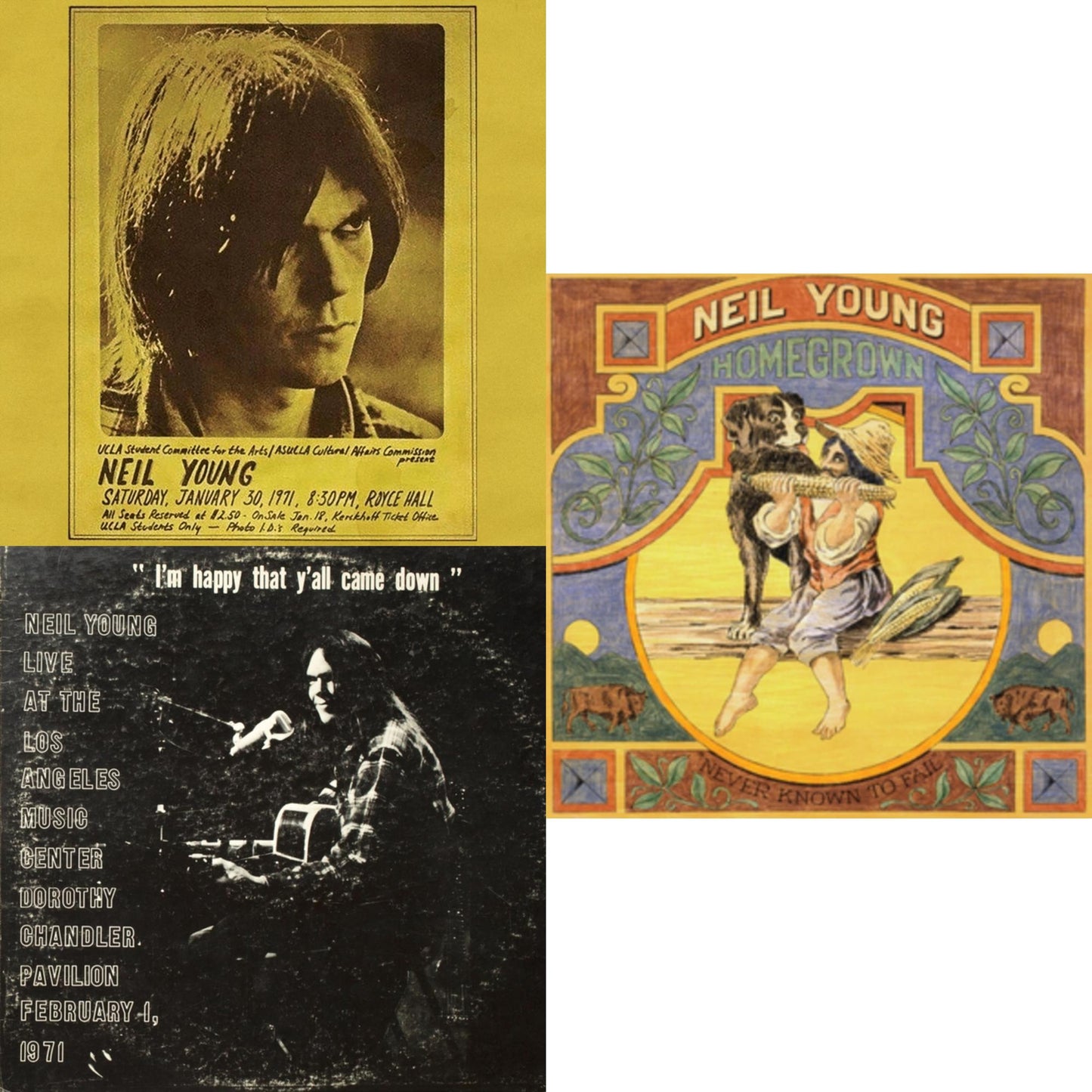 Royce Hall 1971 & Dorothy Chandler Pavilion 1971 & Homegrown
