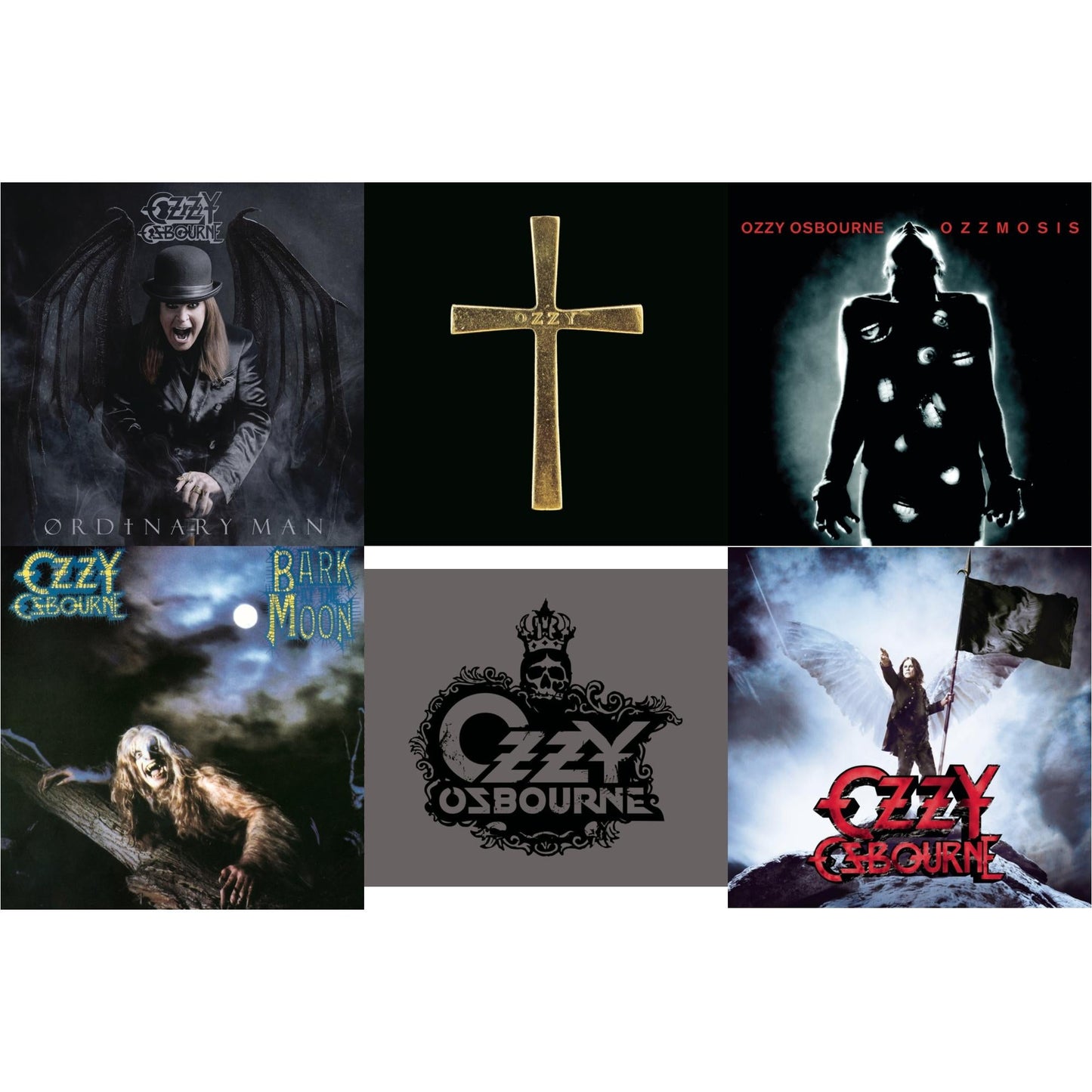Ordinary Man (Jewel Case) & Ozzman Cometh & Ozzmosis & Bark At The Moon & Black Rain & Scream