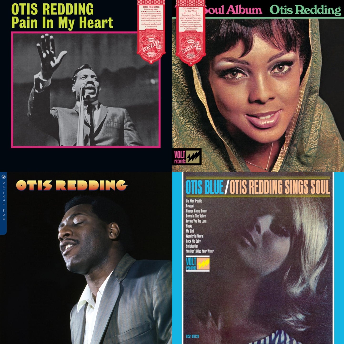 Pain In My Heart (Rhino Reserve) & Soul Album (Rhino Reserve) & Now Playing & Otis Blue: Otis Redding Sings Soul