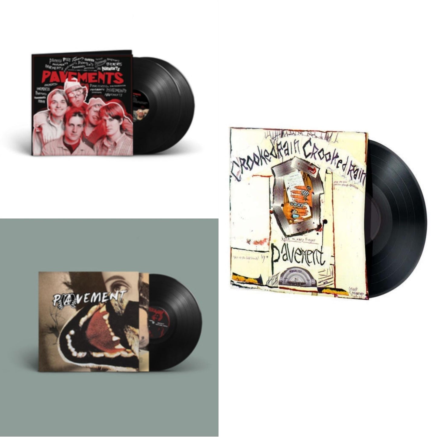 Pavements (Ost) (2LP) & Hecklers Choice: Big Gums & Heavy Lifters - A Pavement Collection & Crooked Rain Crooked Rain