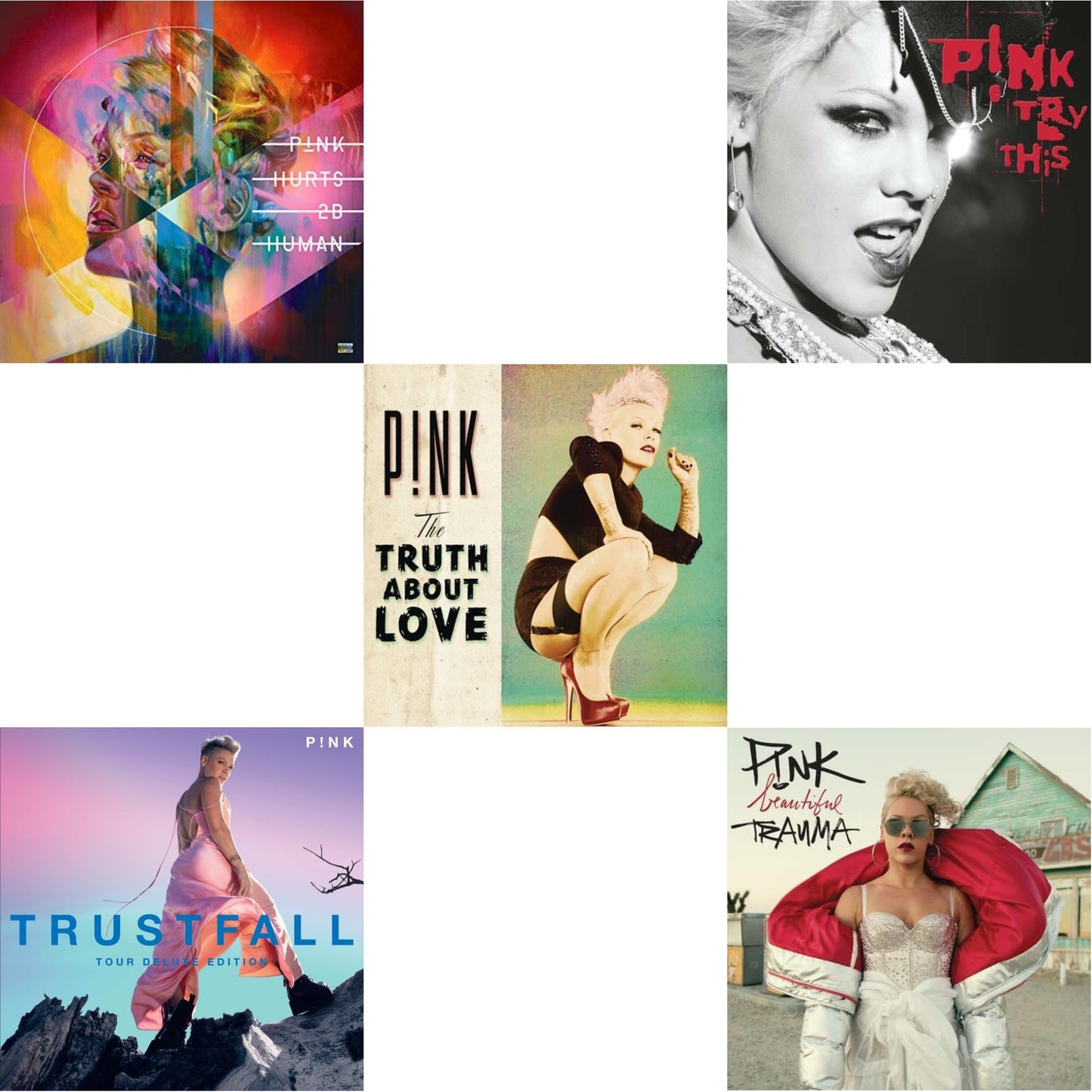Hurts 2B Human (150G/2LP/Dl Code) & Trustfall - Tour Deluxe Edition (2LP) & Truth About Love & Try This (2LP/Red Vinyl/150G/Dl Card) & Beautiful Trauma (X) (2LP/150G/Dl Card)