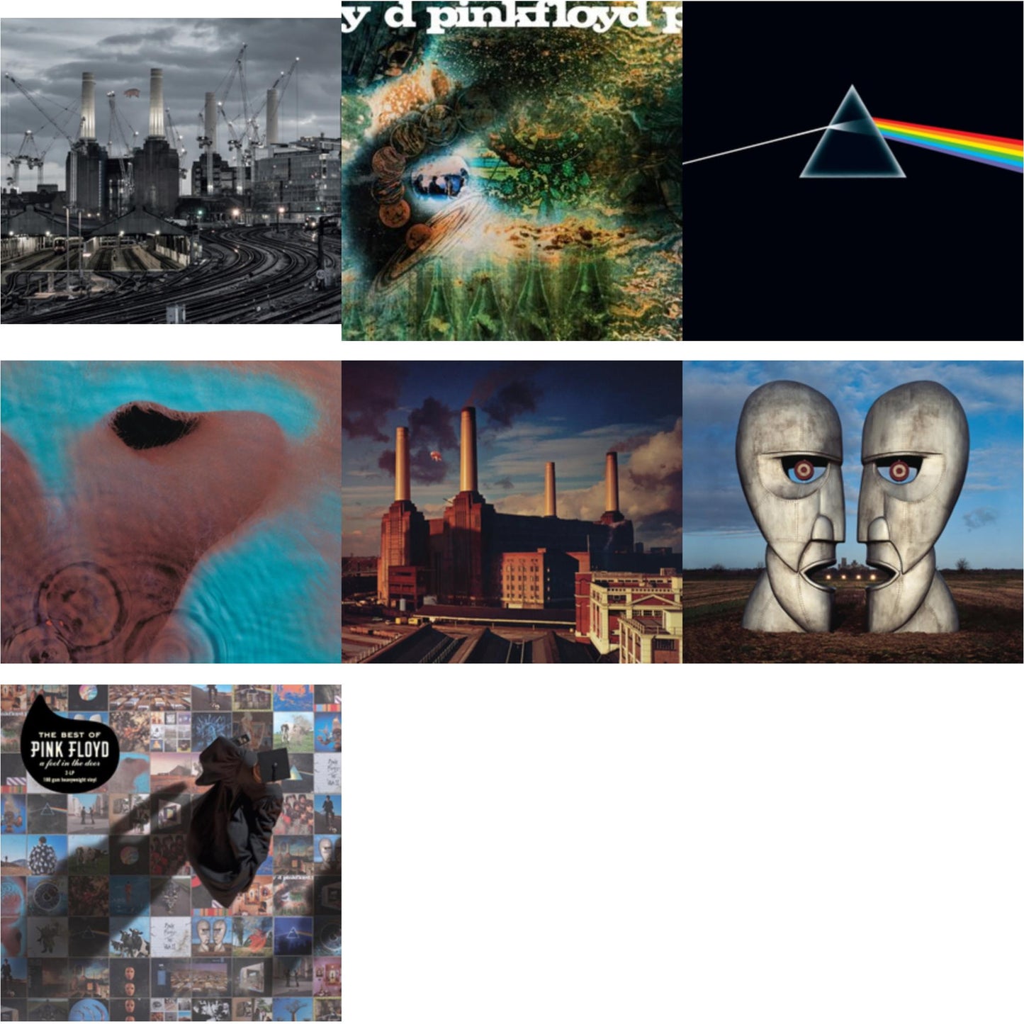 Pink Floyd - Animals (2018 Remix) (180G) & Saucerful Of Secrets (Mono/180G) & Dark Side Of The Moon (50Th Anniversary Remaster) & Meddle (180G/Gatefold/2016 Version) & Animals (180G) (2016 Version) & Division Bell (180G/2016 Version/Gatefold) & Best