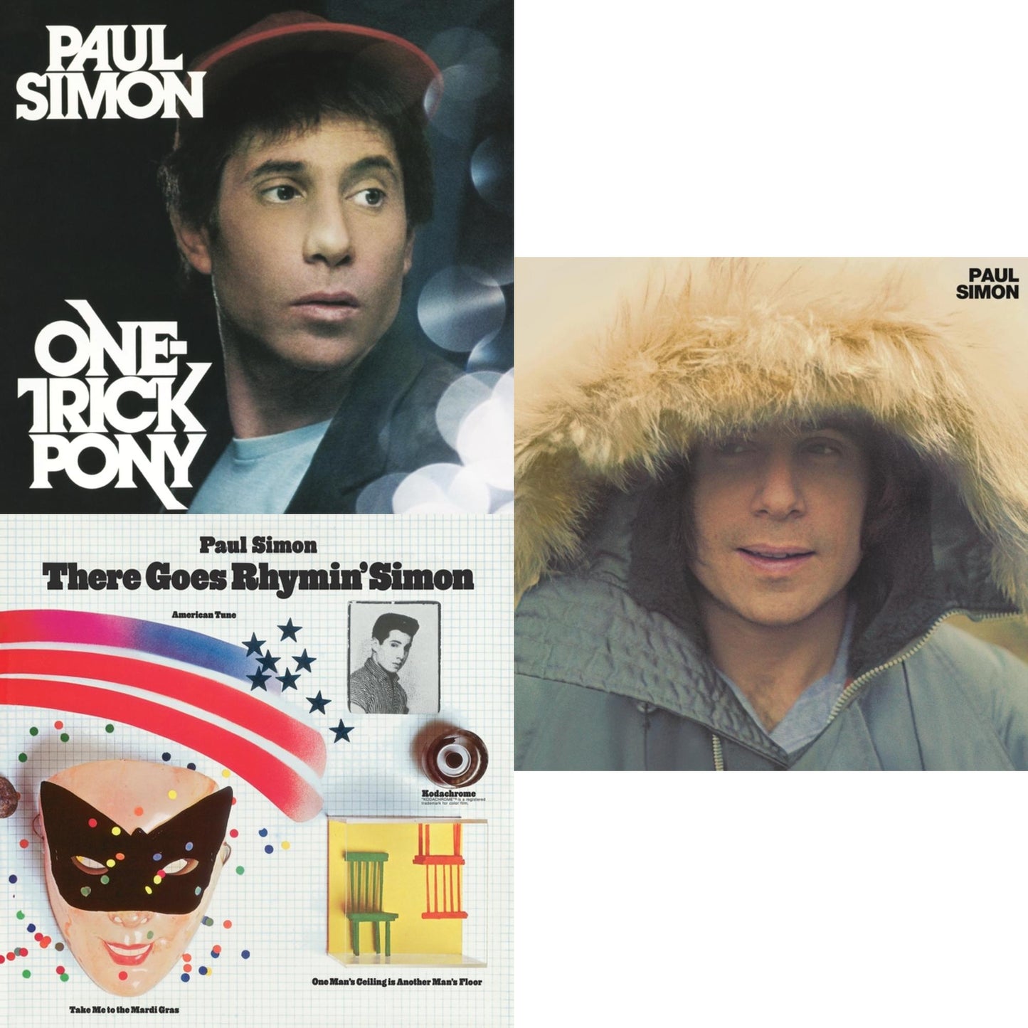 One Trick Pony (140G/Dl Code) & There Goes Rhymin' Simon (Opaque Orange LP Vinyl/50Th Anniversary) (Rsd Essential) & Paul Simon (180G)