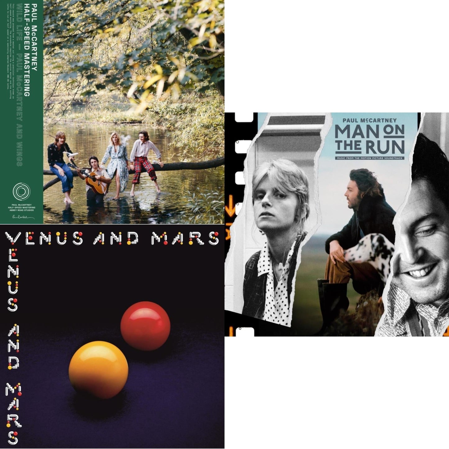 Wild Life (50Th Anniversary/Half-Speed Master) & Venus & Mars (50Th Anniversary) (180G/Half-Speed) & Man On The Run (Ost) (180G)