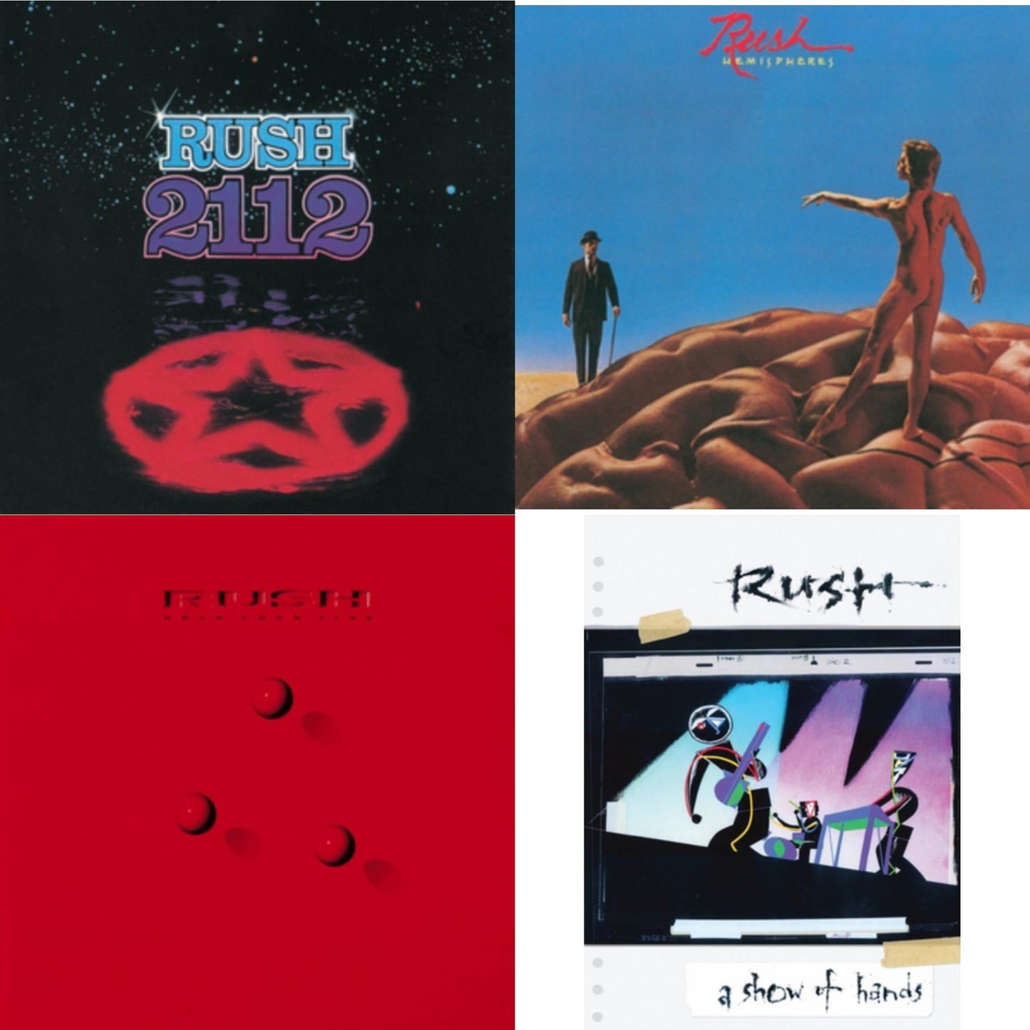 2112 (180G) & Hemispheres (180G) & Hold Your Fire (180G) & Show Of Hands (180G)