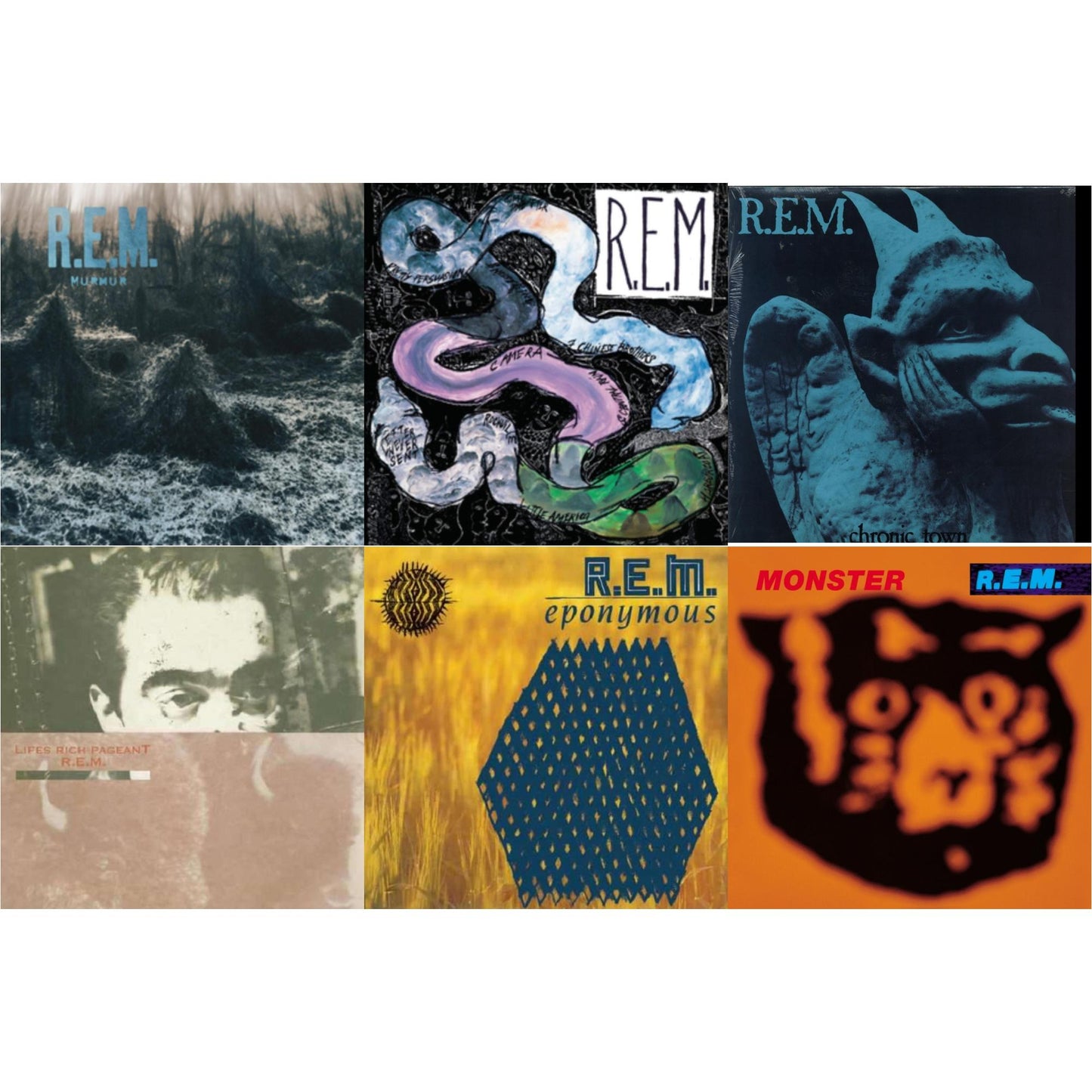 Murmur & Reckoning & Chronic Town & Lifes Rich Pageant & Eponymous & Monster