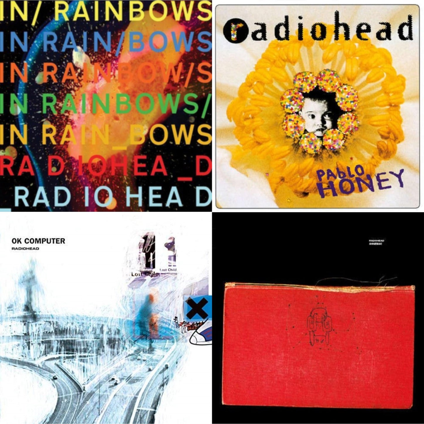 In Rainbows (180G) & Pablo Honey (180G) & Ok Computer (2LP/180G) & Amnesiac (2LP/180G)