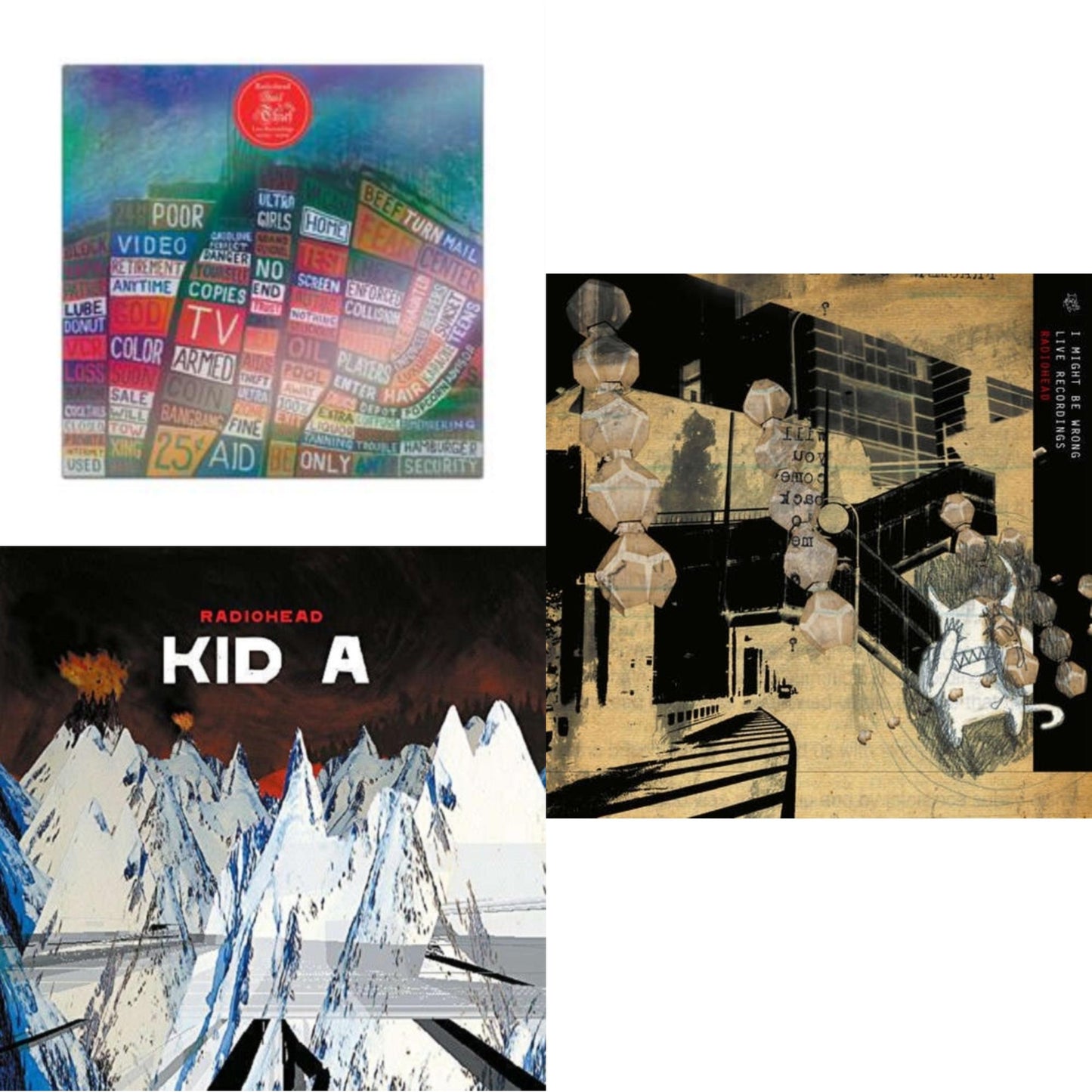 Hail To The Thief (Live Recordings 2003-2009) & Kid A (2LP/180G) & I Might Be Wrong