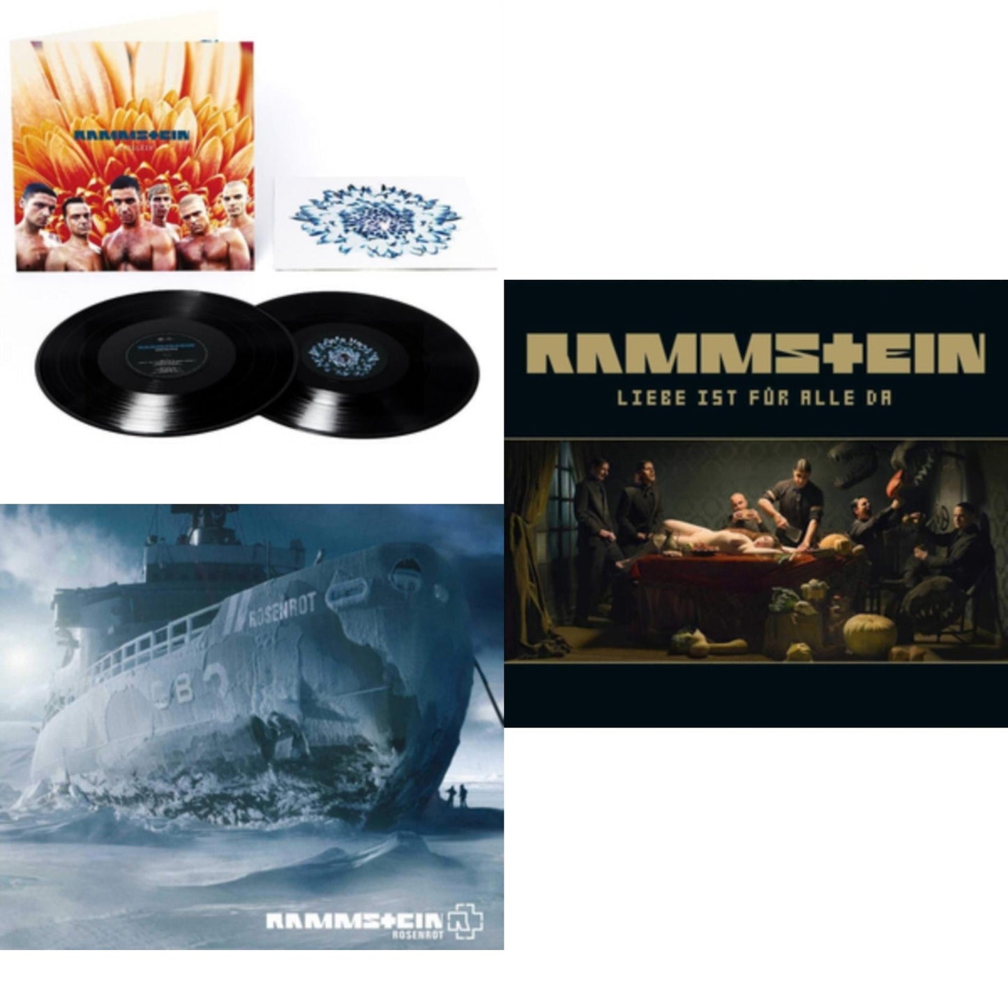 Herzeleid (Limited 2LP) & Rosenrot (Limited 2LP) & Liebe Ist Für Alle Da (Limited 2LP)