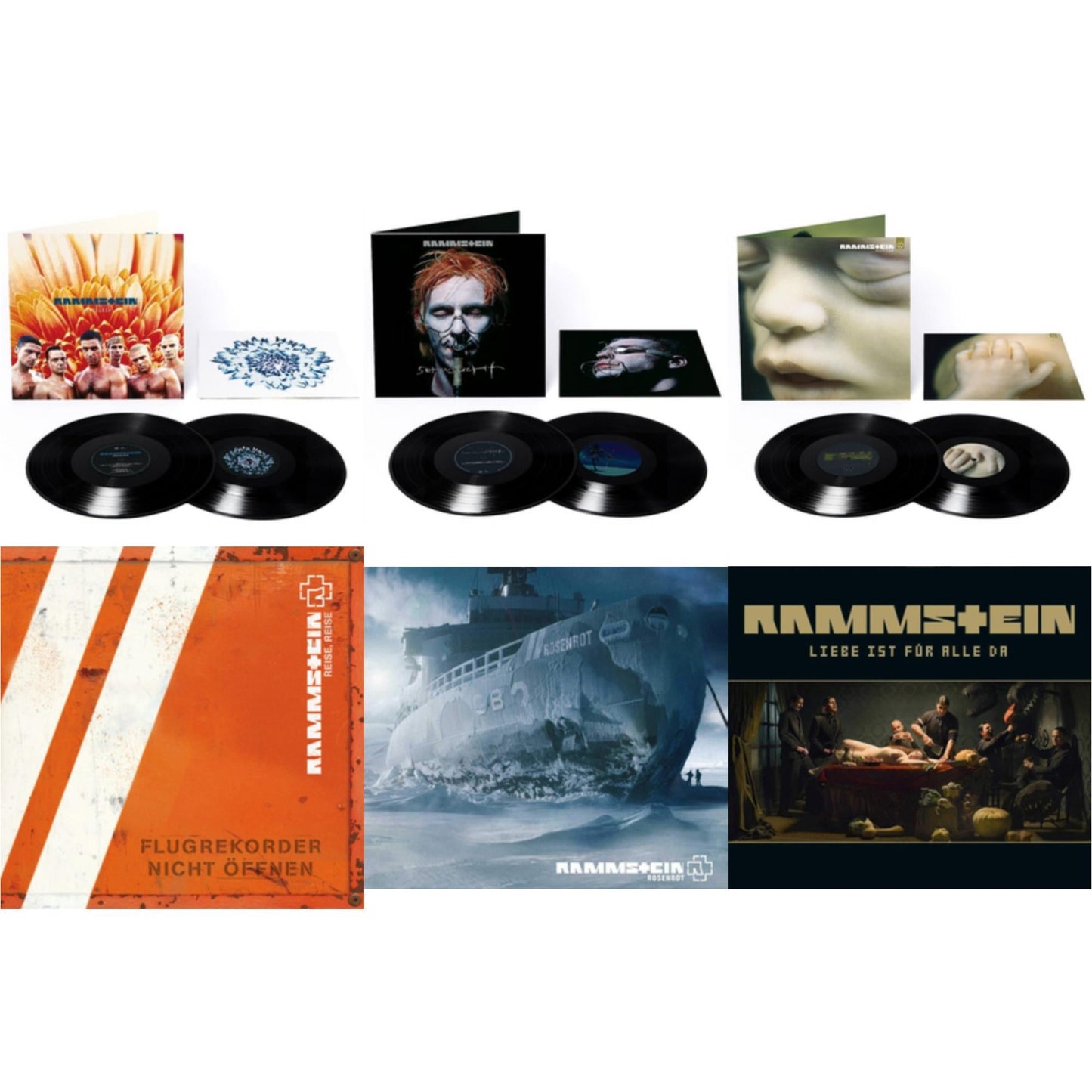 Herzeleid (Limited 2LP) & Sehnsucht (Limited 2LP) & Mutter (Limited 2LP) & Reise, Reise (Limited 2LP) & Rosenrot (Limited 2LP) & Liebe Ist Für Alle Da (Limited 2LP)