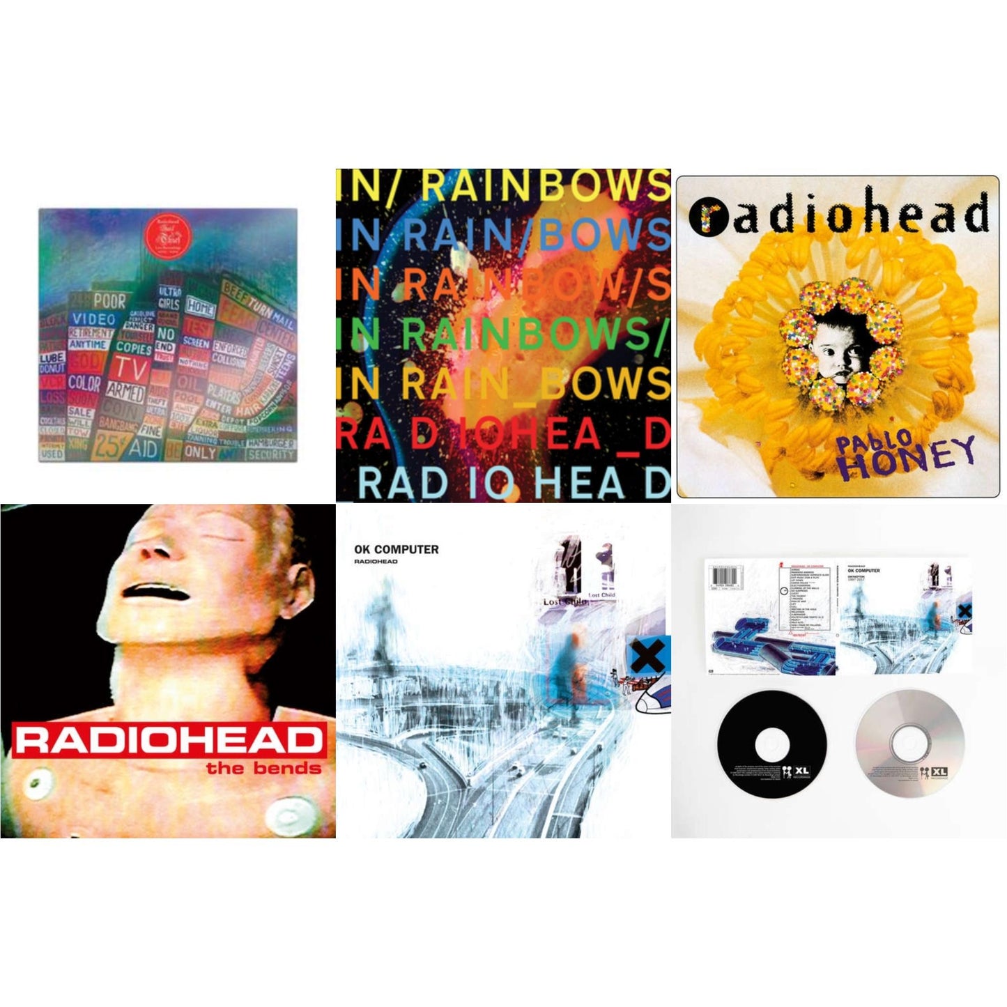 Hail To The Thief (Live Recordings 2003-2009) & In Rainbows & Pablo Honey & Bends & Ok Computer & Ok Computer Oknotok