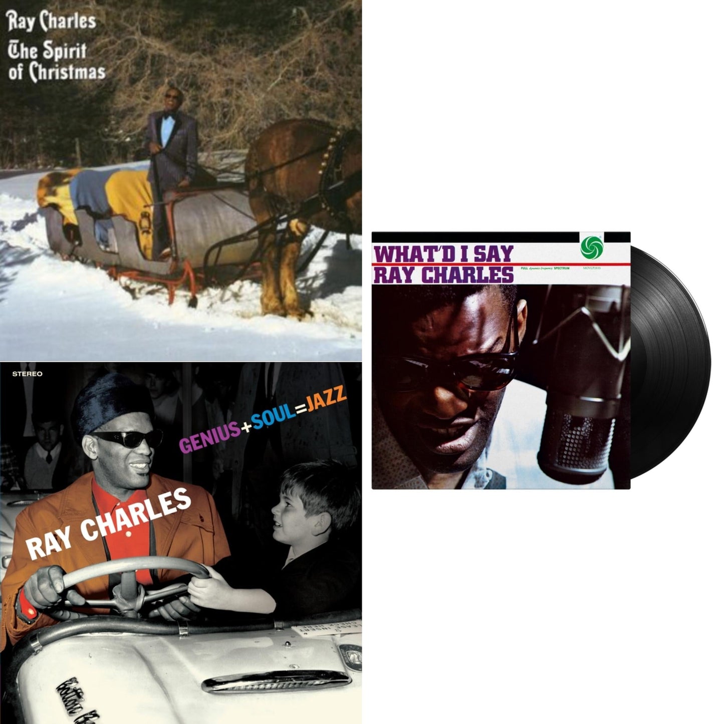 Spirit Of Christmas & Genius + Soul = Jazz (Orange LP Vinyl) & What'd I Say (180G)