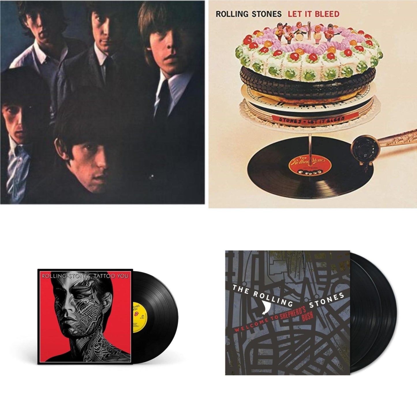 Rolling Stones No.2 (180G) & Let It Bleed (50Th Anniversary Edition) & Tattoo You (2021 Remaster) & Welcome To Shepherd's Bush (180G/2LP)