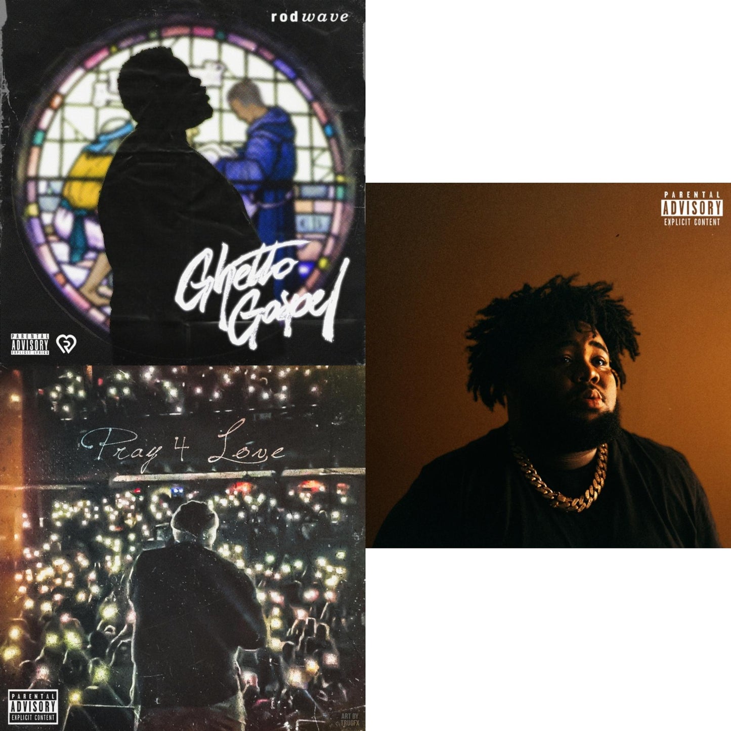 Ghetto Gospel (X) & Pray 4 Love (X) & Nostalgia (X) (2LP)