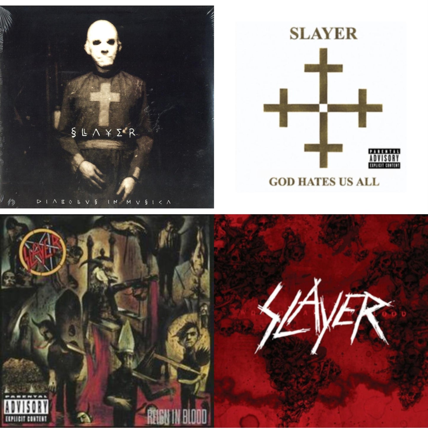 Diabolus In Musica & God Hates Us All & Reign In Blood & World Painted Blood