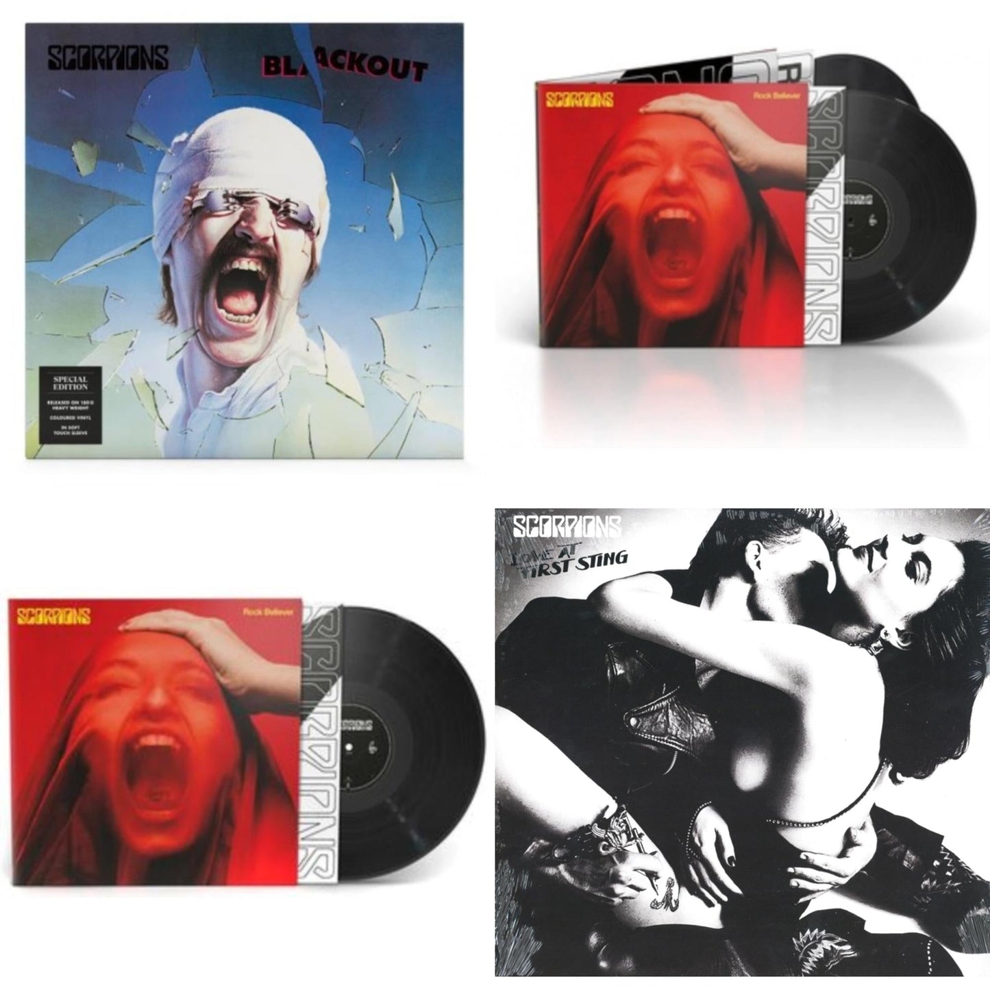 Blackout (Crystal Clear LP Vinyl) & Rock Believer (Deluxe/180G/2LP/Limited) & Rock Believer & Love At First Sting