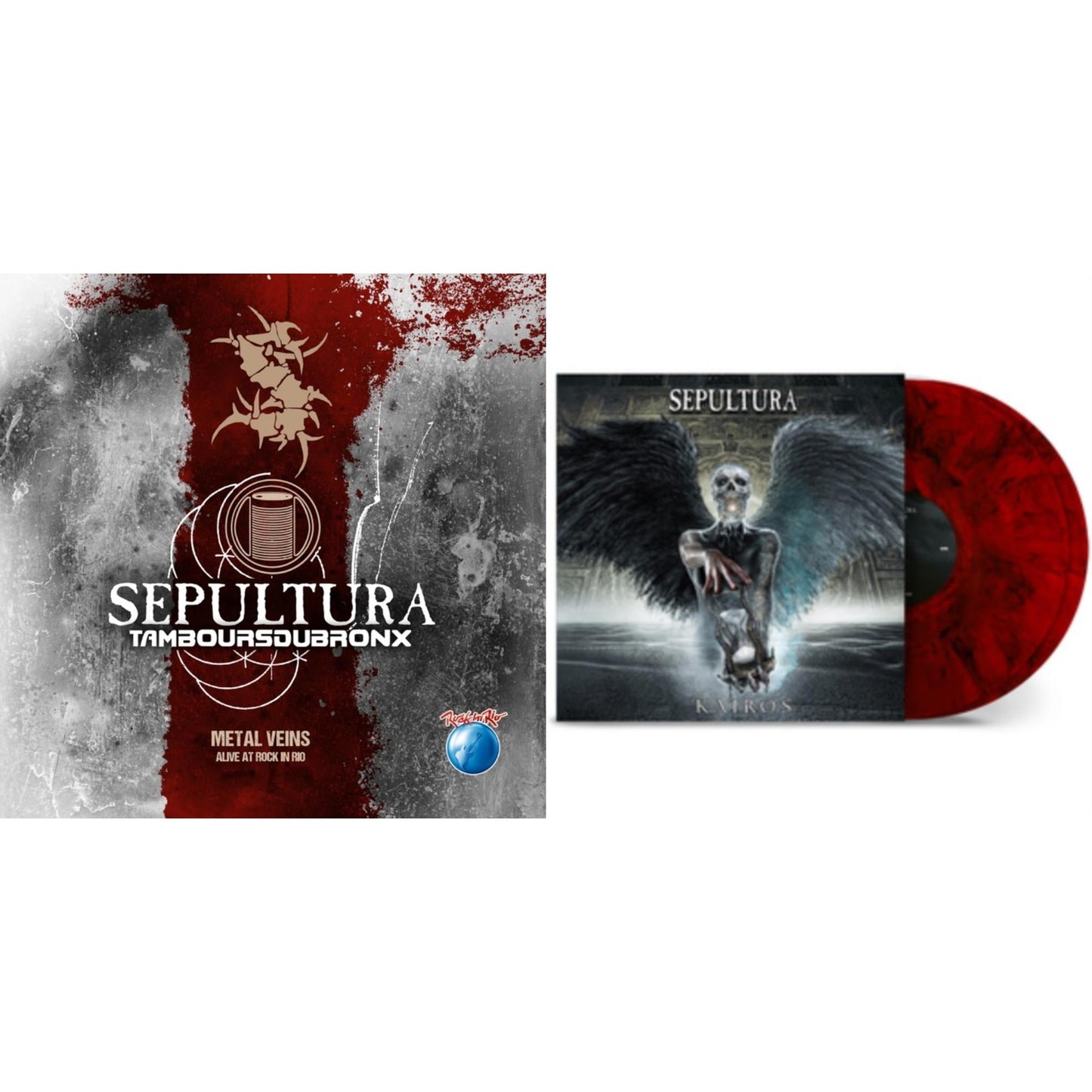 Metal Veins - Alive At Rock In Rio (Limited/2LP) & Kairos (40Th Anniversary Edition/Red Ruby LP Vinyl)