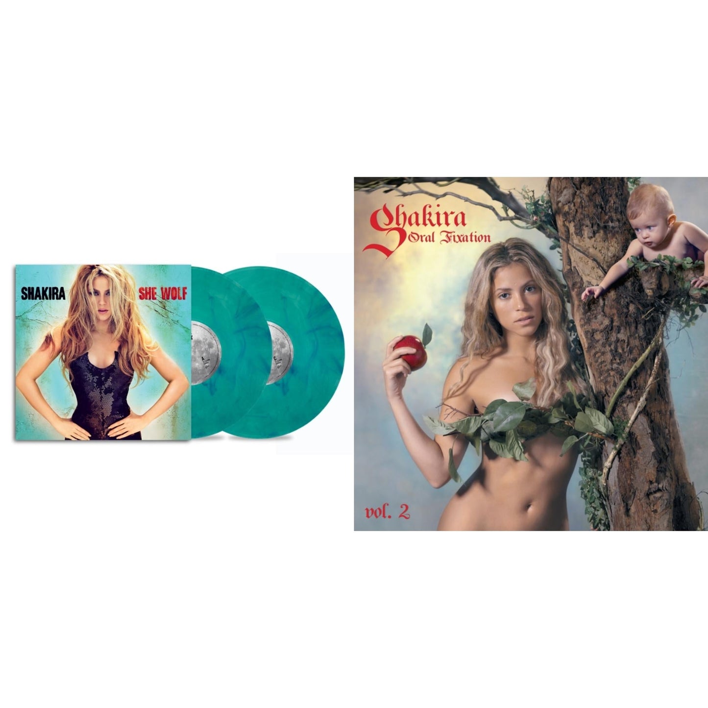 She Wolf (2LP/Sea Glass Adorned With Turquoise Swirls Vinyl) & Oral Fixation Vol. 2 (20Th Anniversary/2LP)
