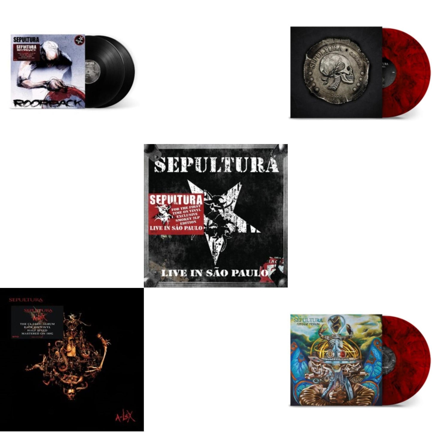 Roorback & A-Lex (2LP) & Live In Sao Paulo (2LP) & Quadra (40Th Anniversary Edition/Red Ruby LP Vinyl) & Machine Messiah (40Th Anniversary Edition/Red LP Vinyl)