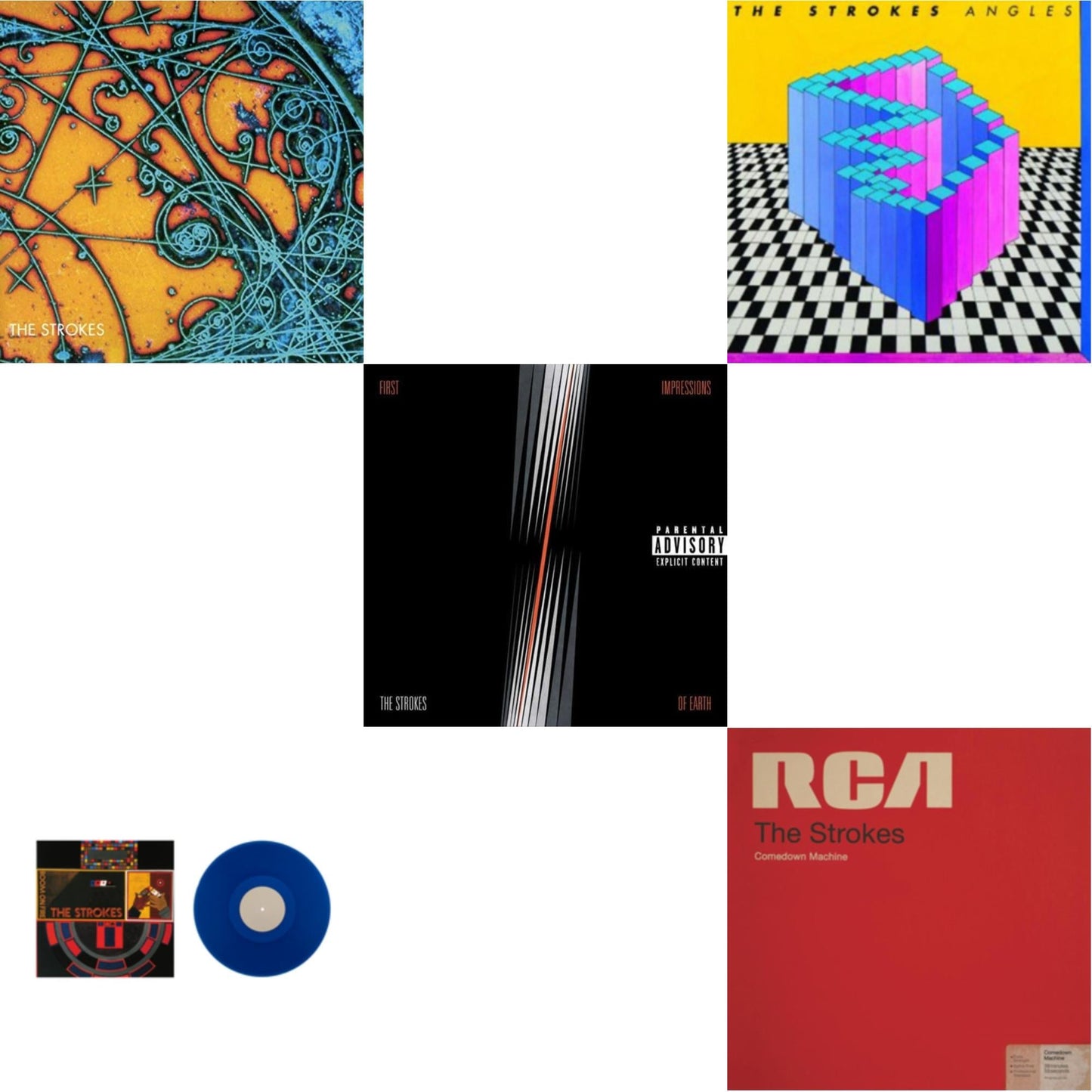 Is This It & Room On Fire (Coloured LP Vinyl) & First Impressions Of Earth & Angles (Gatefold) & Comedown Machine
